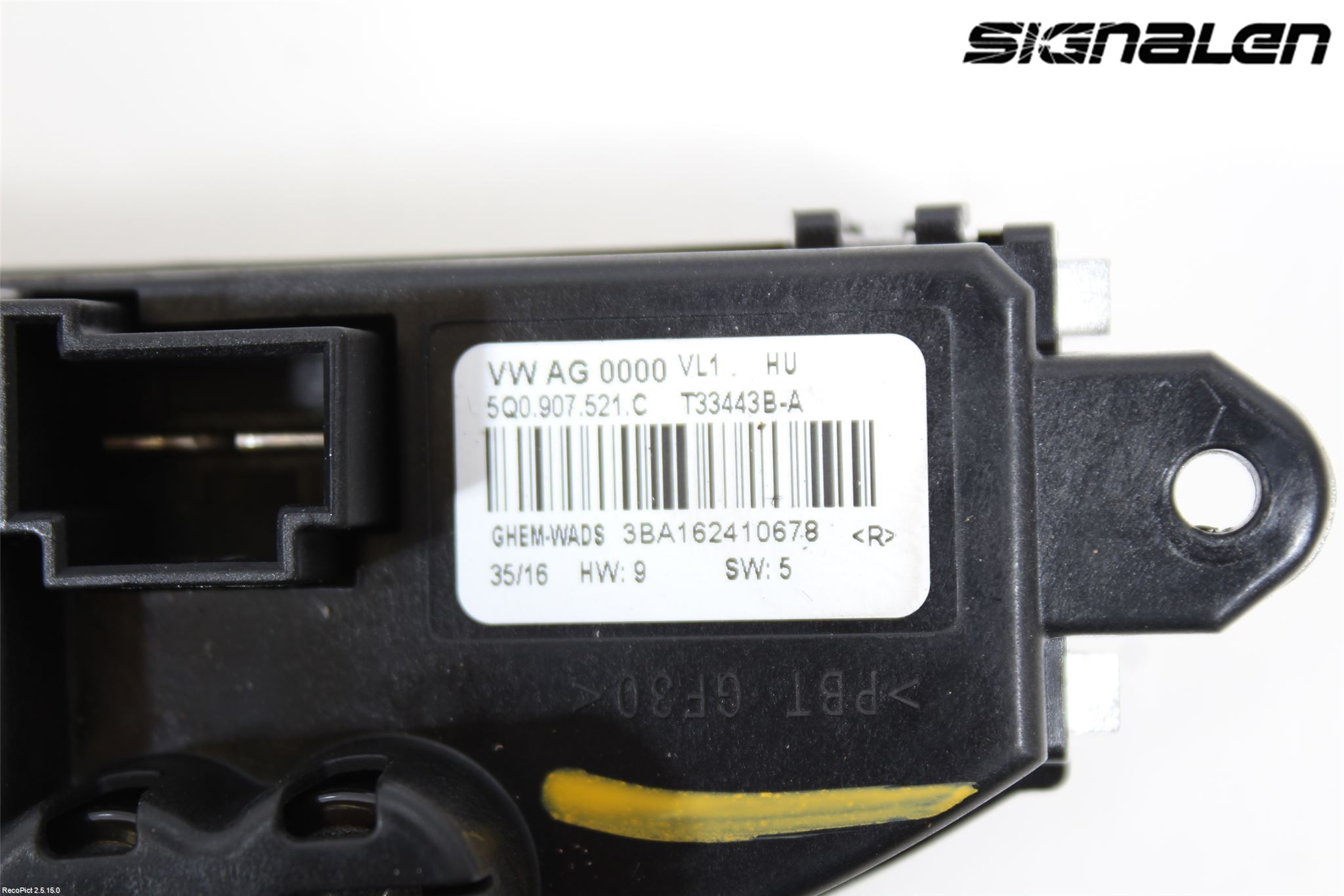 Volkswagen VW GOLF / E-GOLF VII 13-20 Värmefläktsmotstånd