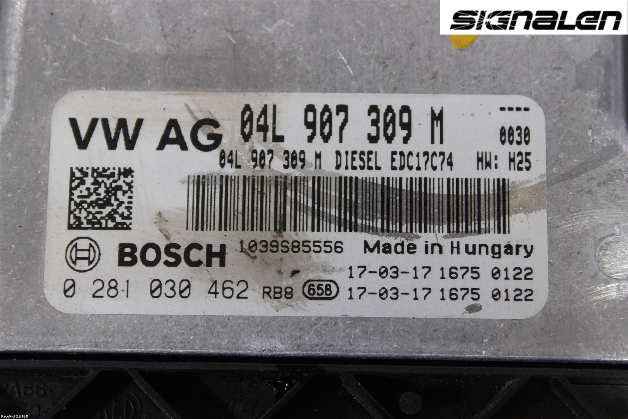 Volkswagen VW PASSAT 15-19 Styrenhet Insprut Bensin