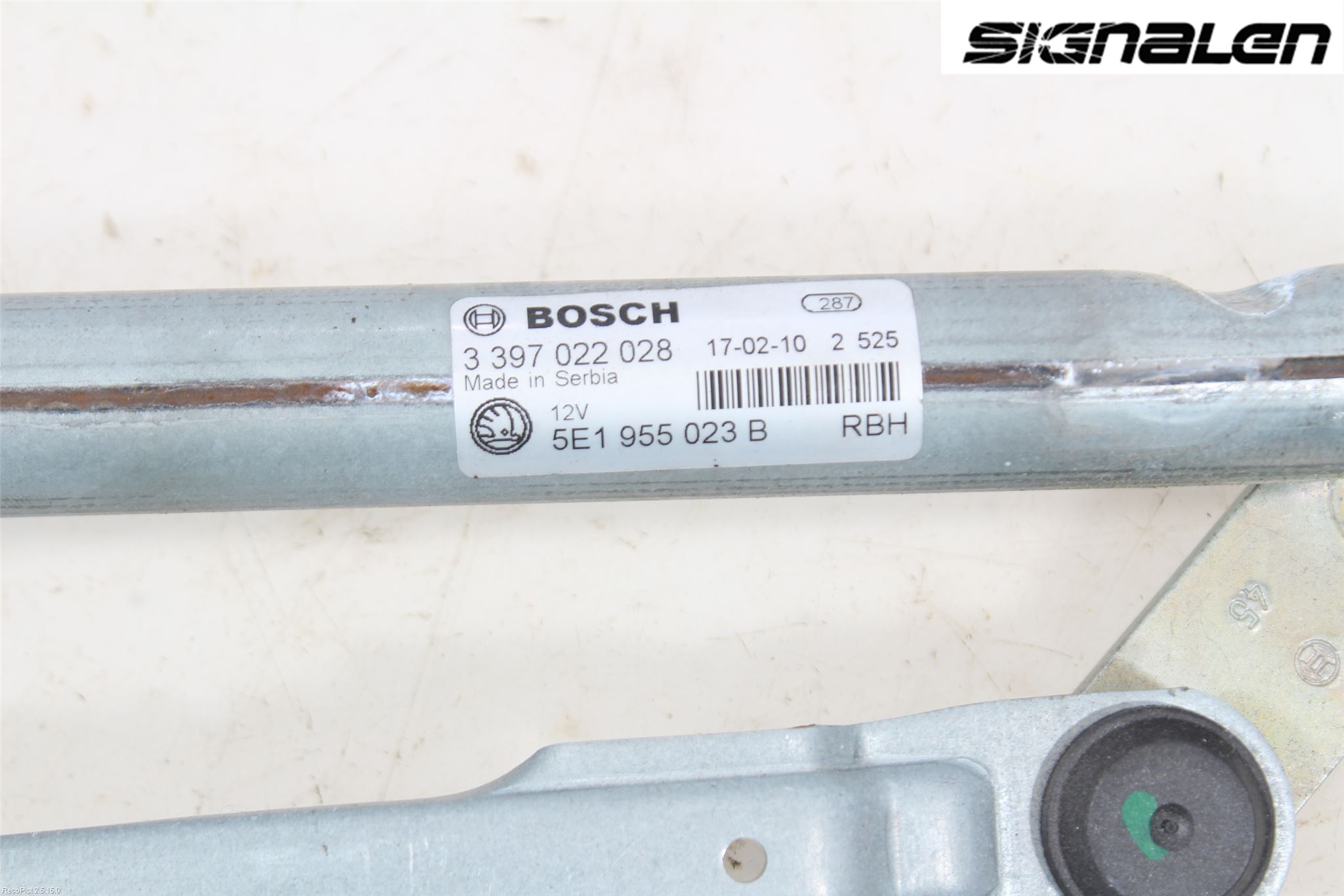 Skoda OCTAVIA (5E) 13-20 Torkarmekanism Vindruta