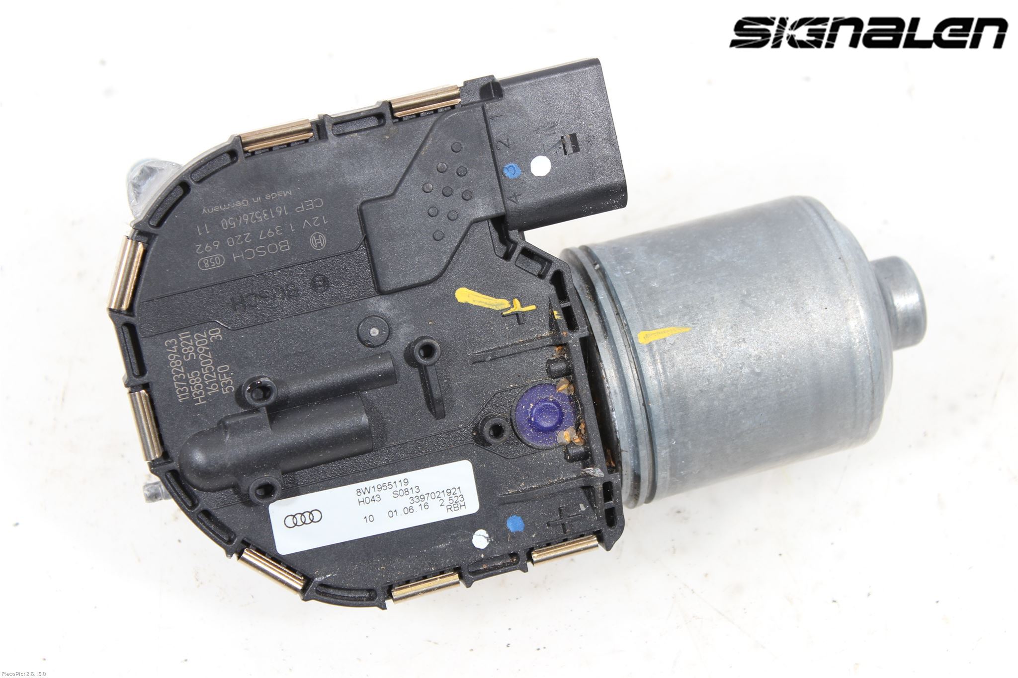 Audi A4/S4 B9 16-19 Torkarmotor Vindruta