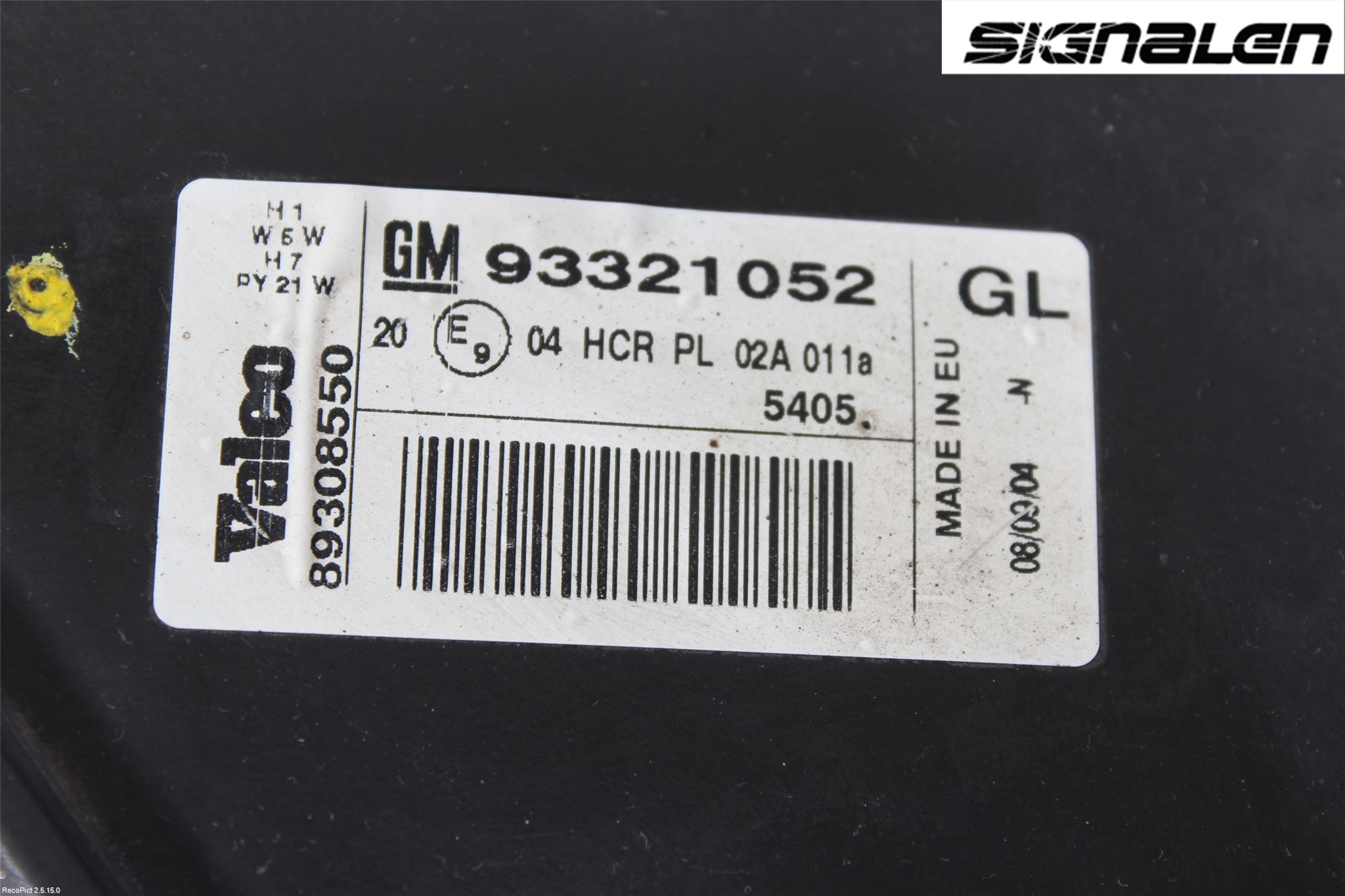 Opel MERIVA A   03-10 Strålkastare Vänster