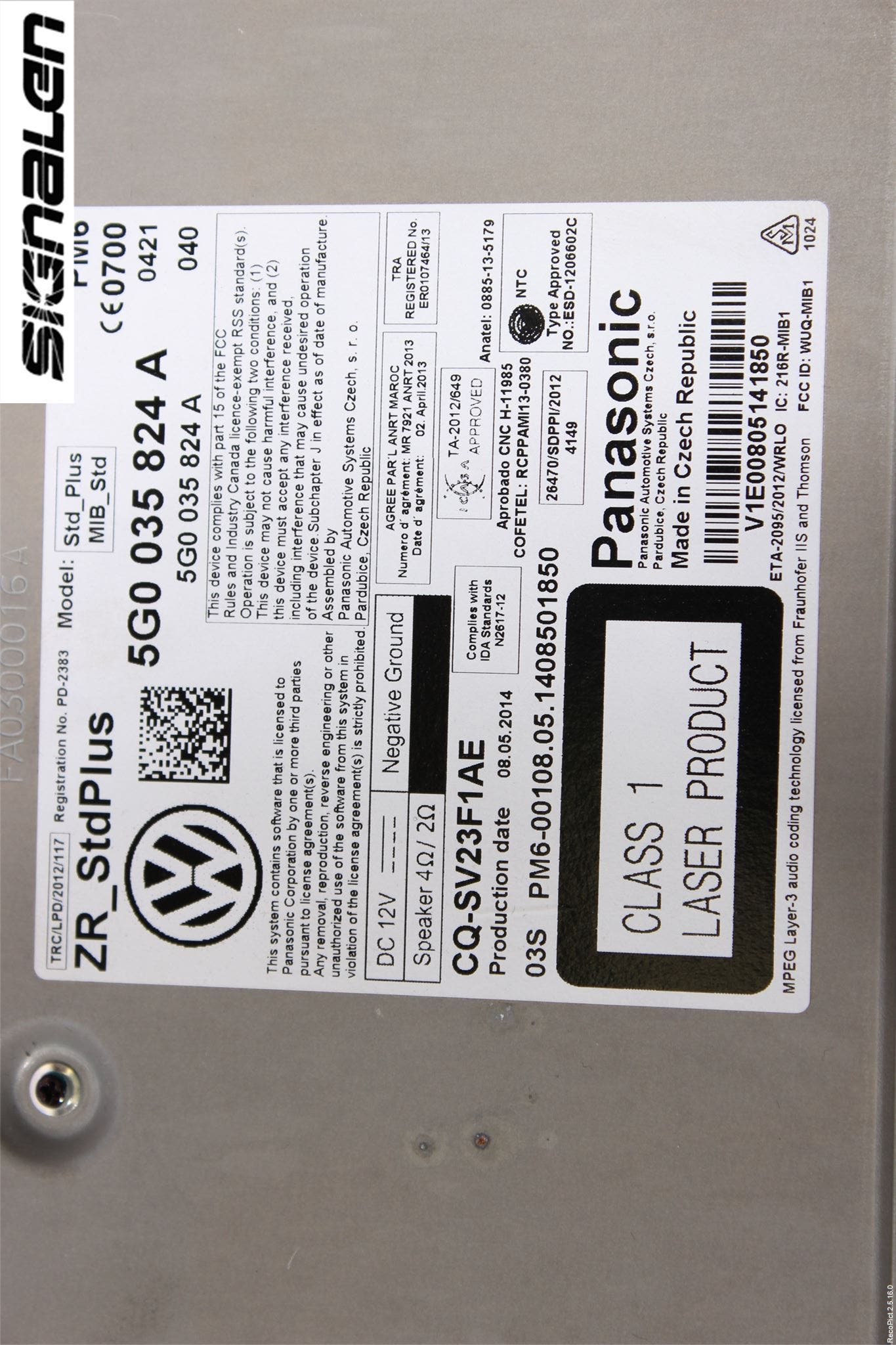 Volkswagen VW GOLF SPORTSVAN 15-20 Radio