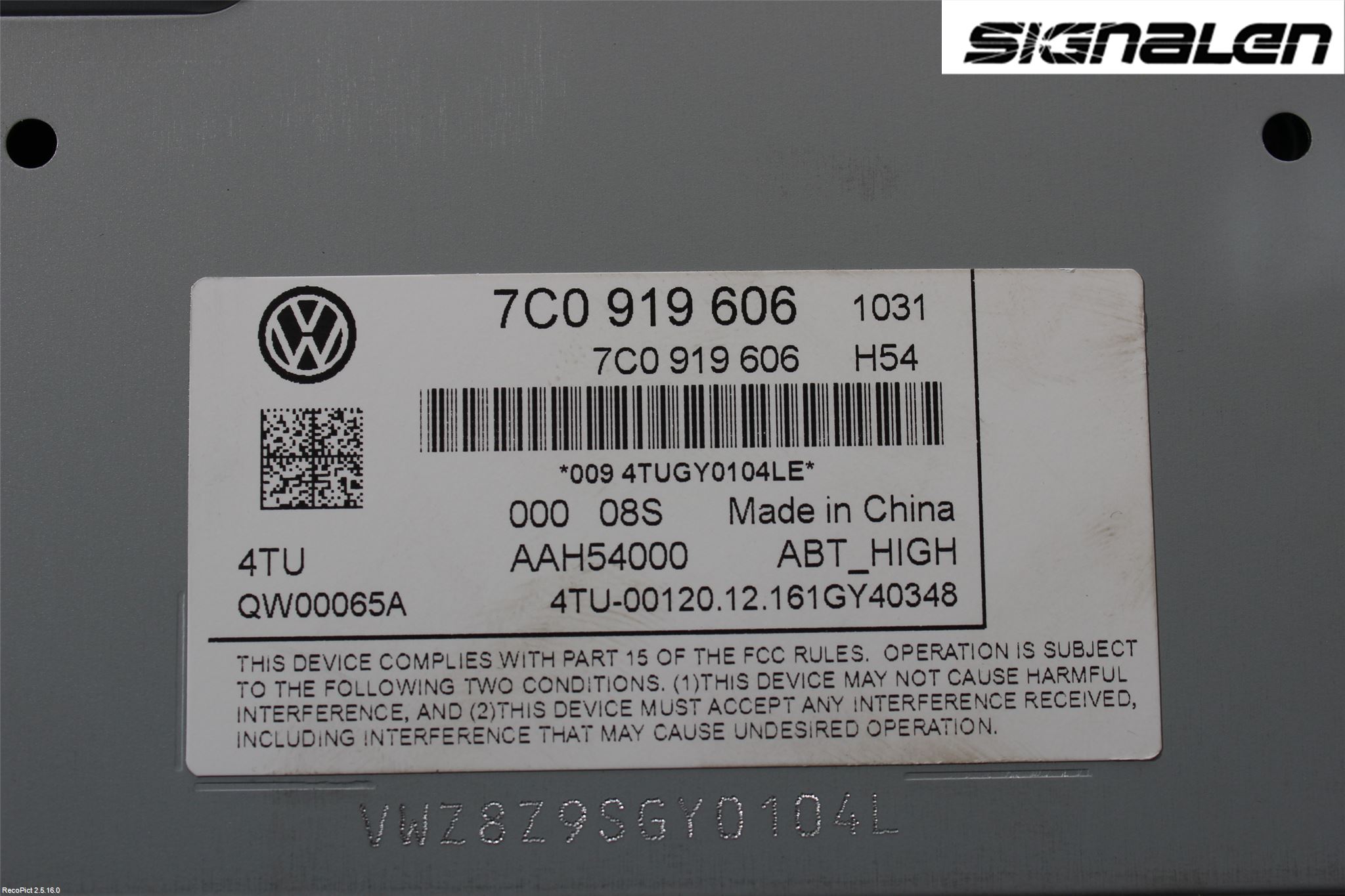 Volkswagen VW TIGUAN 16-24 Radio