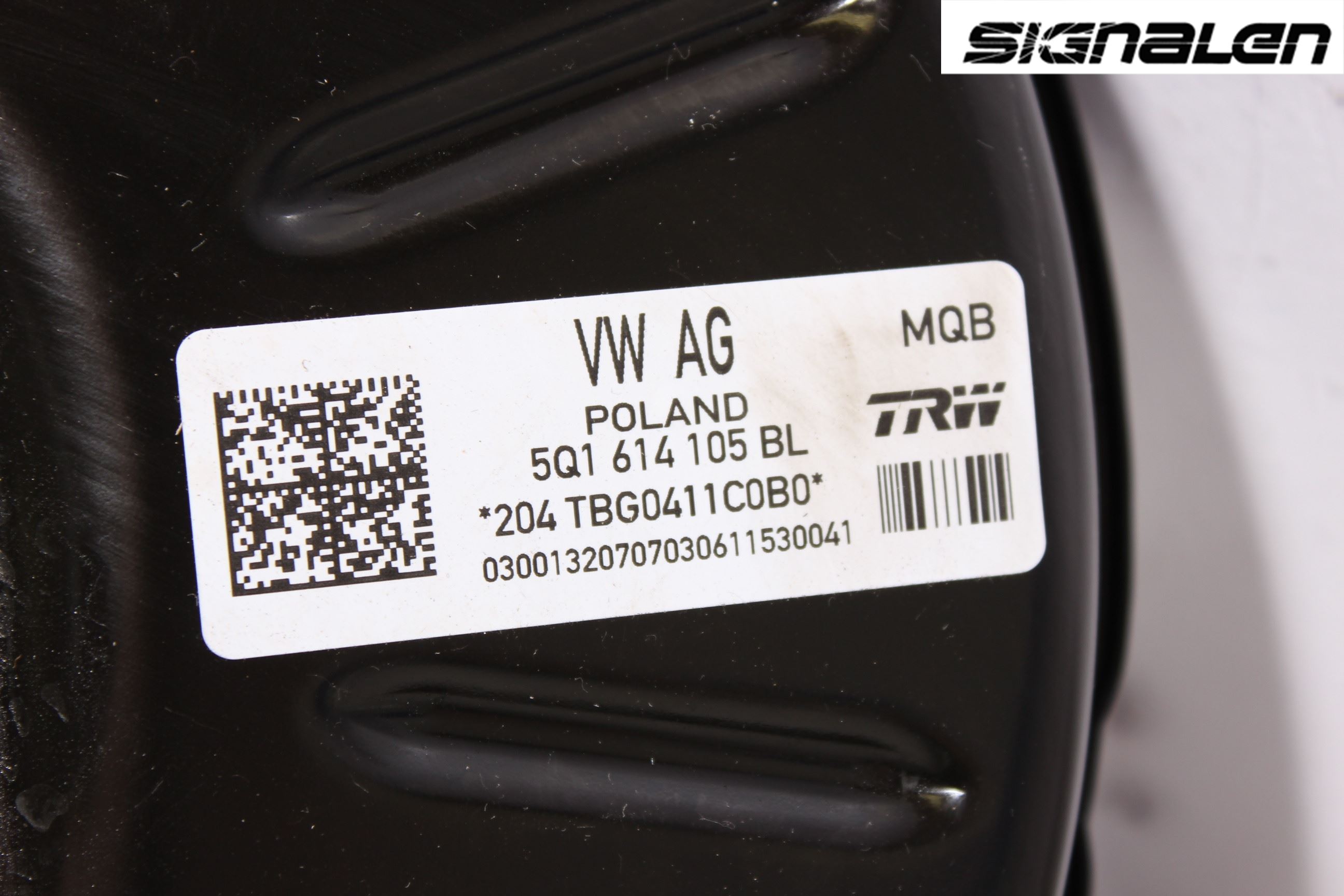 Volkswagen VW GOLF / E-GOLF VII 13-20 Bromsservo