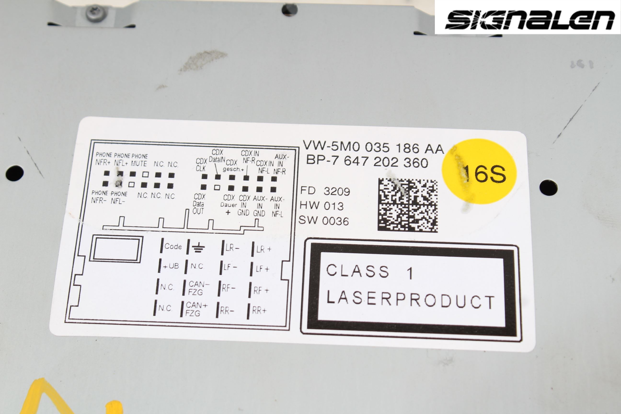 Volkswagen VW POLO 10-17 Radio