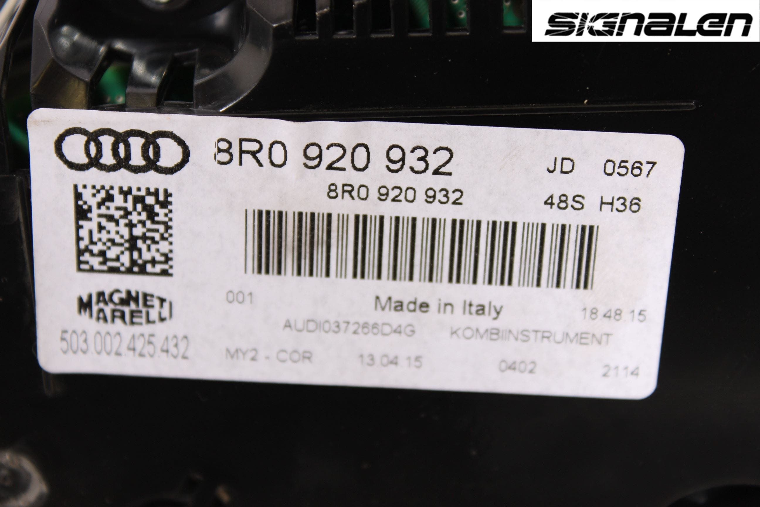 Audi Q5 09-16 Instrument Komb