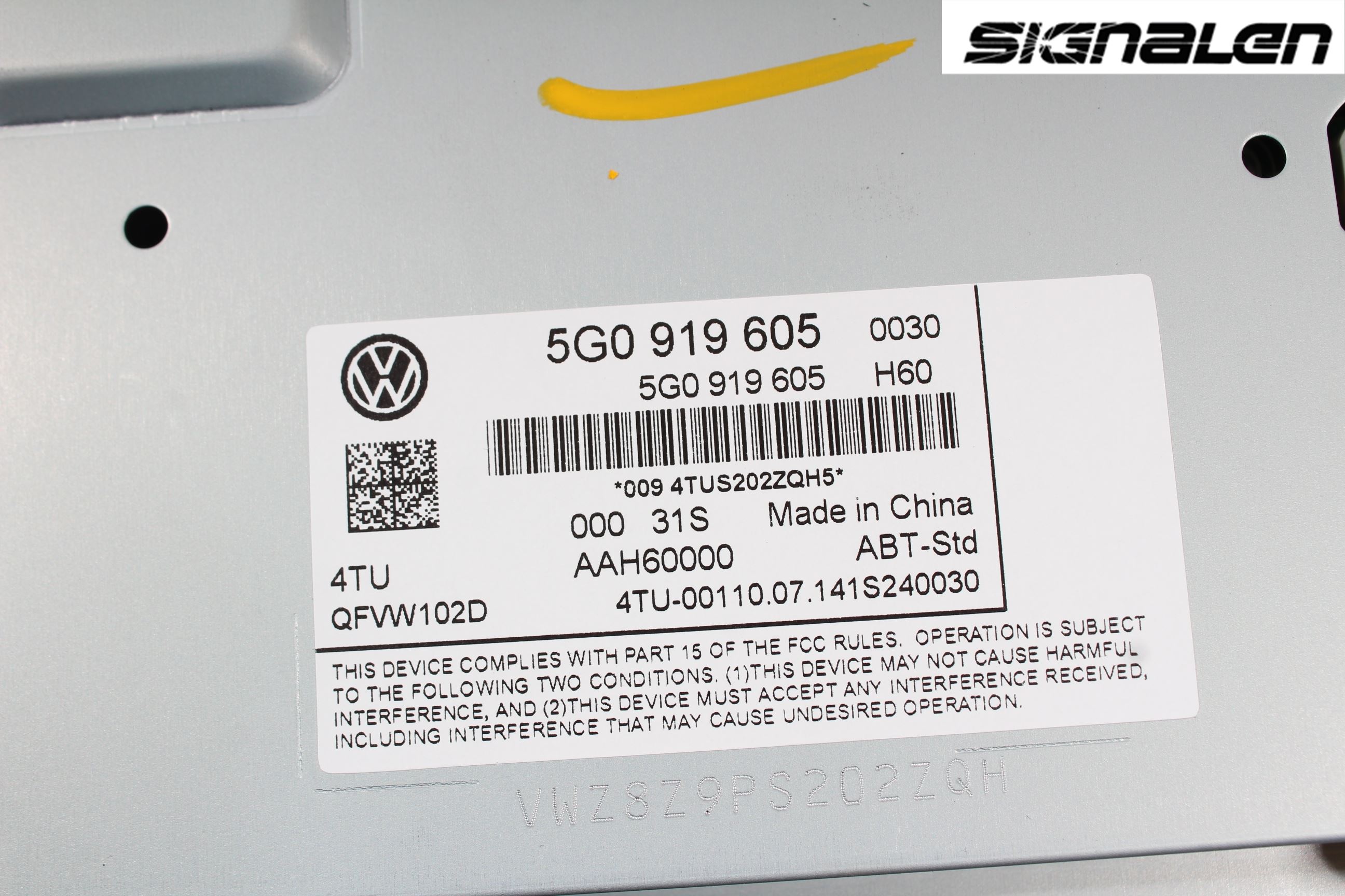 Volkswagen VW GOLF / E-GOLF VII 13-20 Multifunktionsdisplay