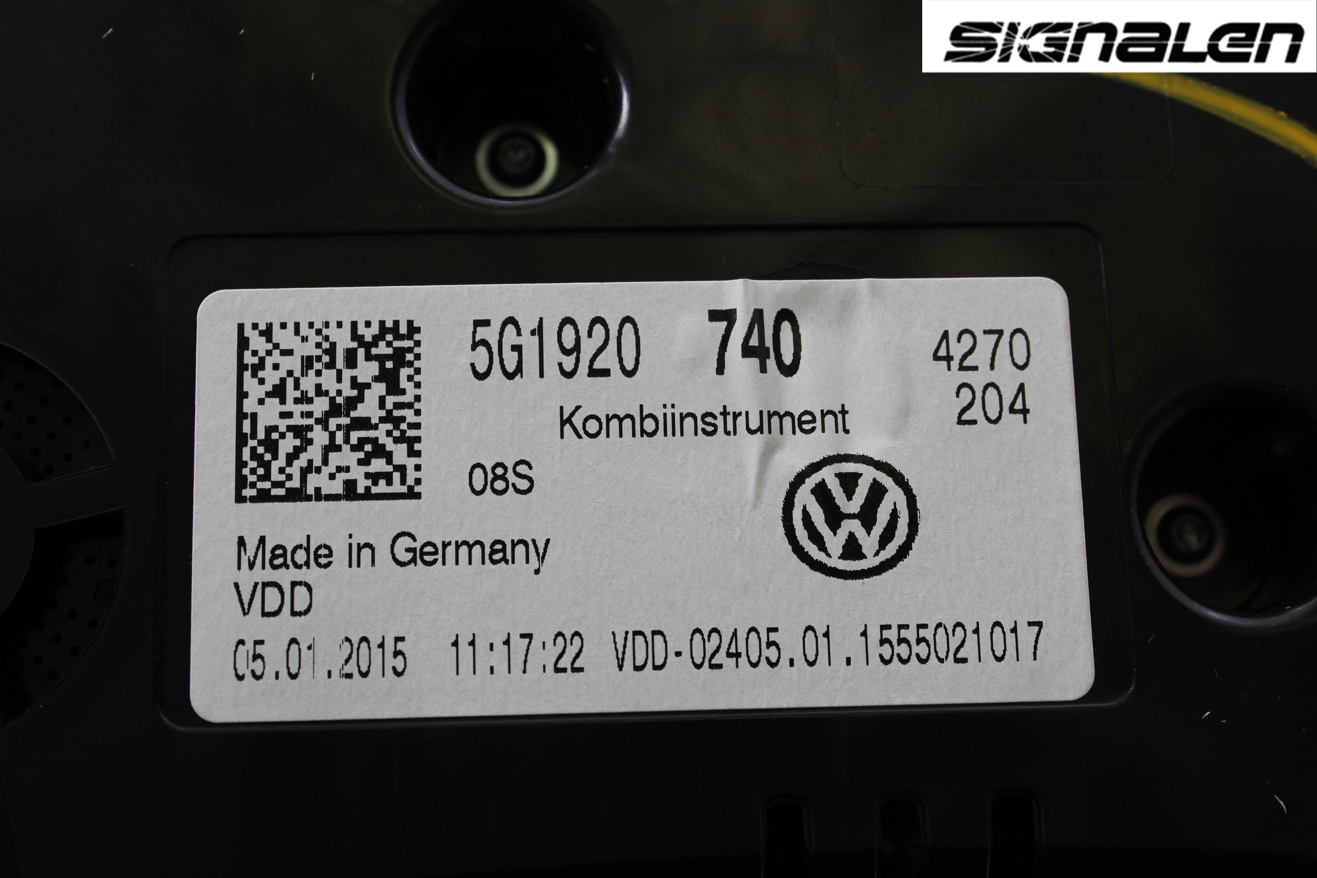 Volkswagen VW GOLF / E-GOLF VII 13-20 Instrument Komb
