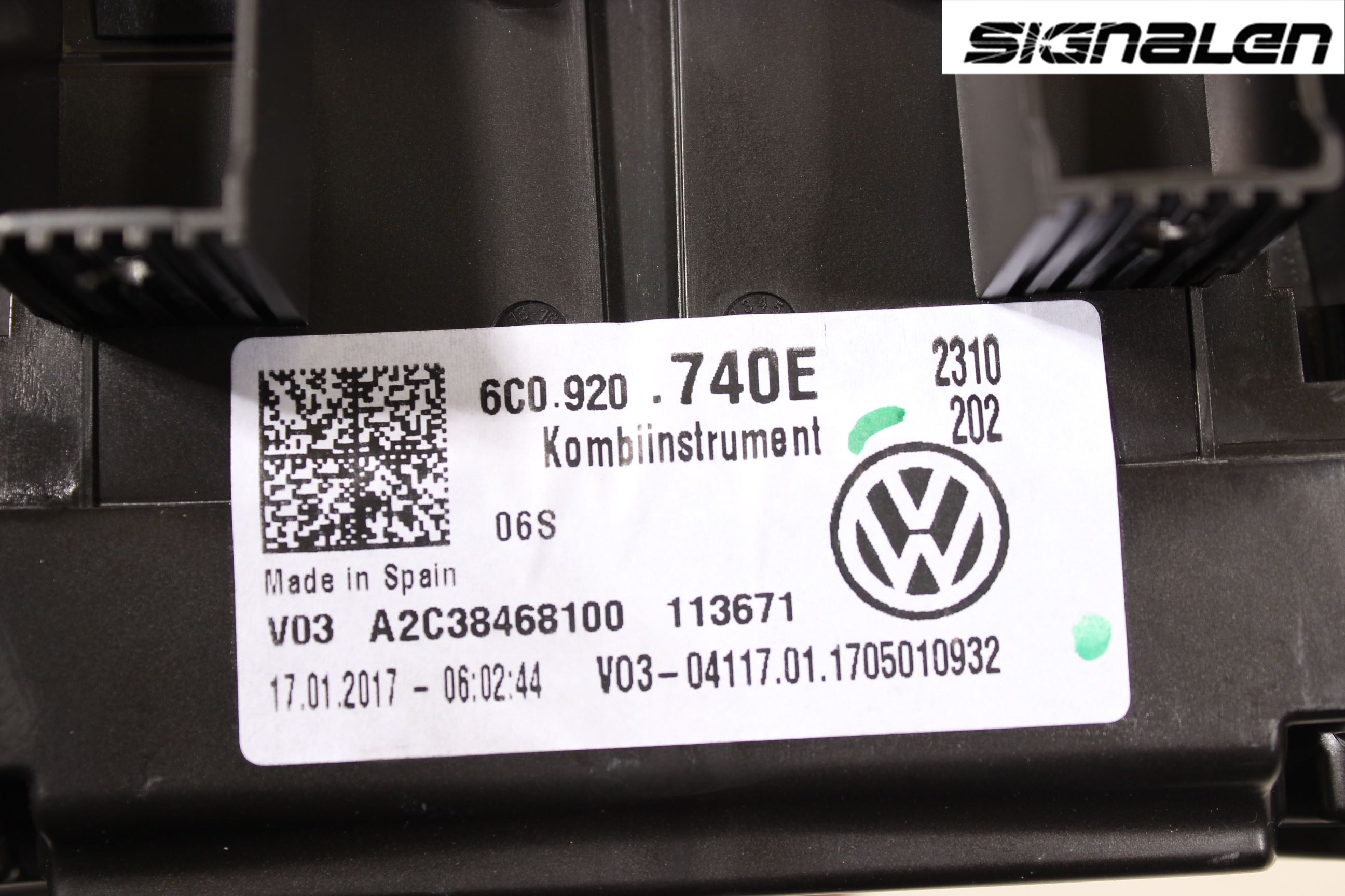 Volkswagen VW POLO 10-17 Instrument Komb
