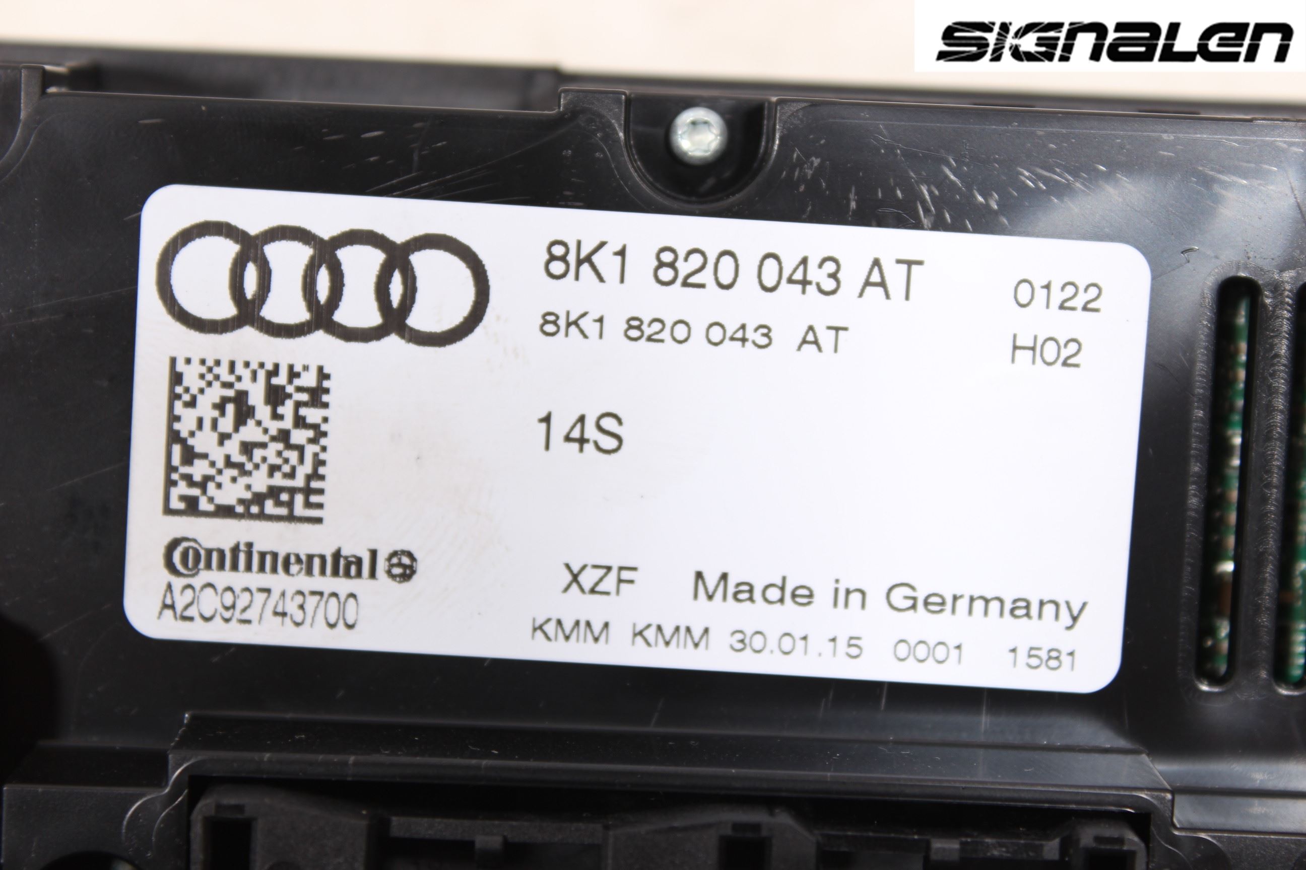 Audi A4 12-15 Ac Styrenhet Ac Manöveren