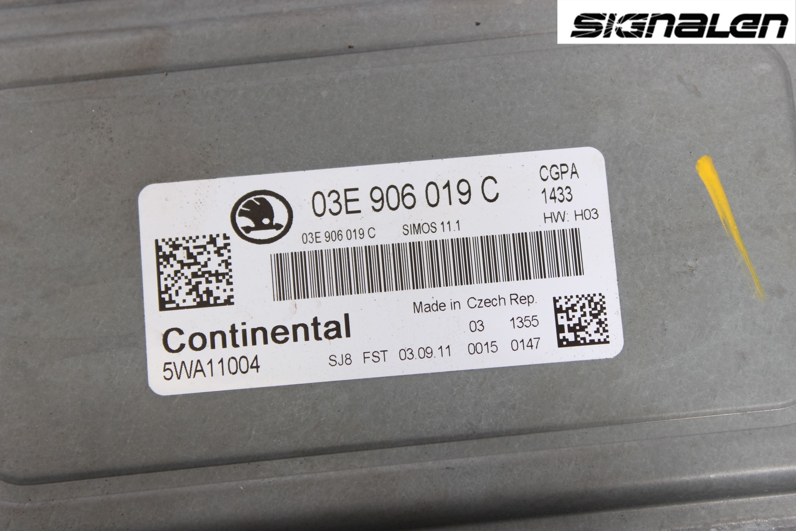 Skoda FABIA 07-14 Styrenhet Insprut Bensin