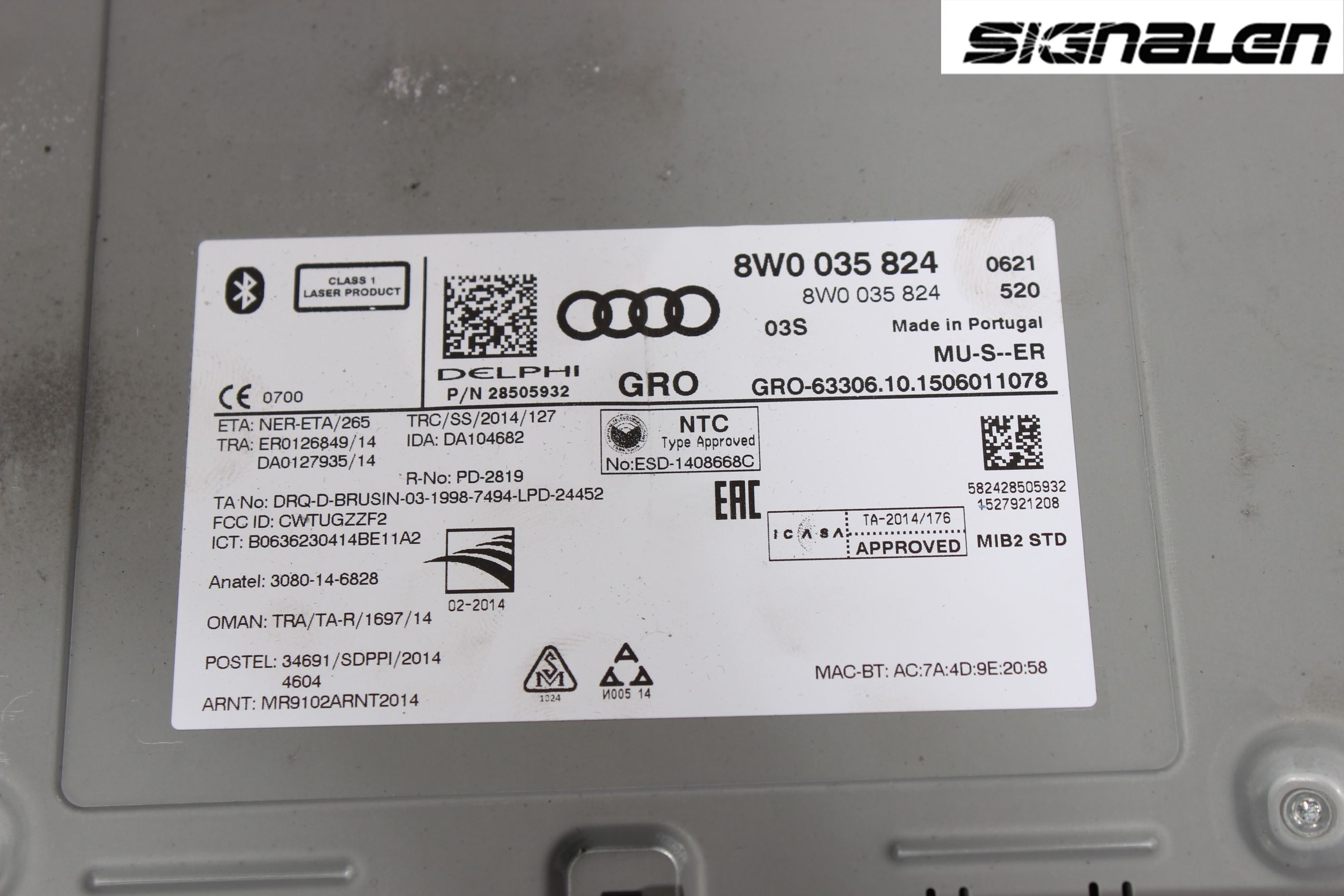 Audi A4/S4 B9 16-19 Radio