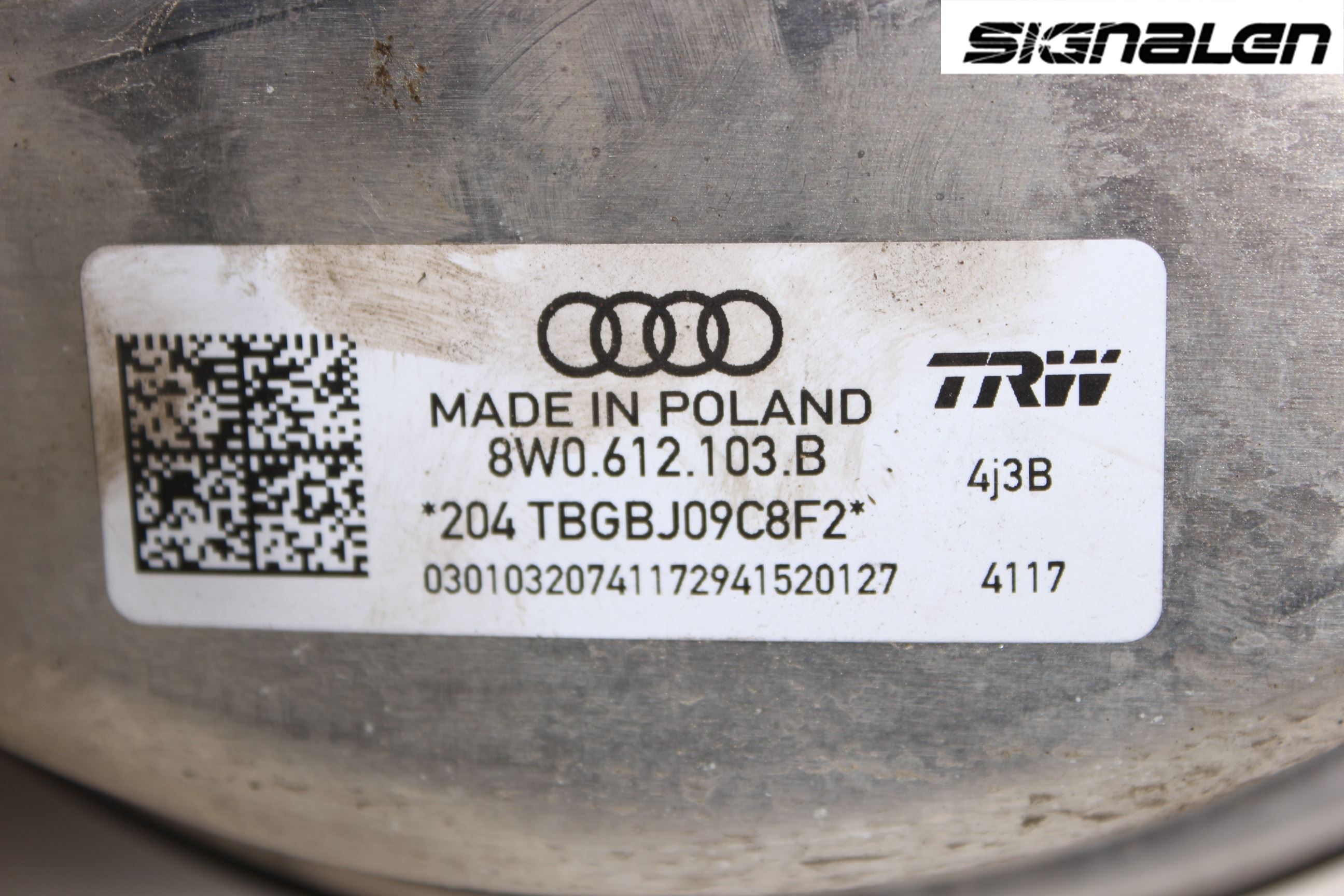 Audi A4/S4 B9 16-19 Bromsservo