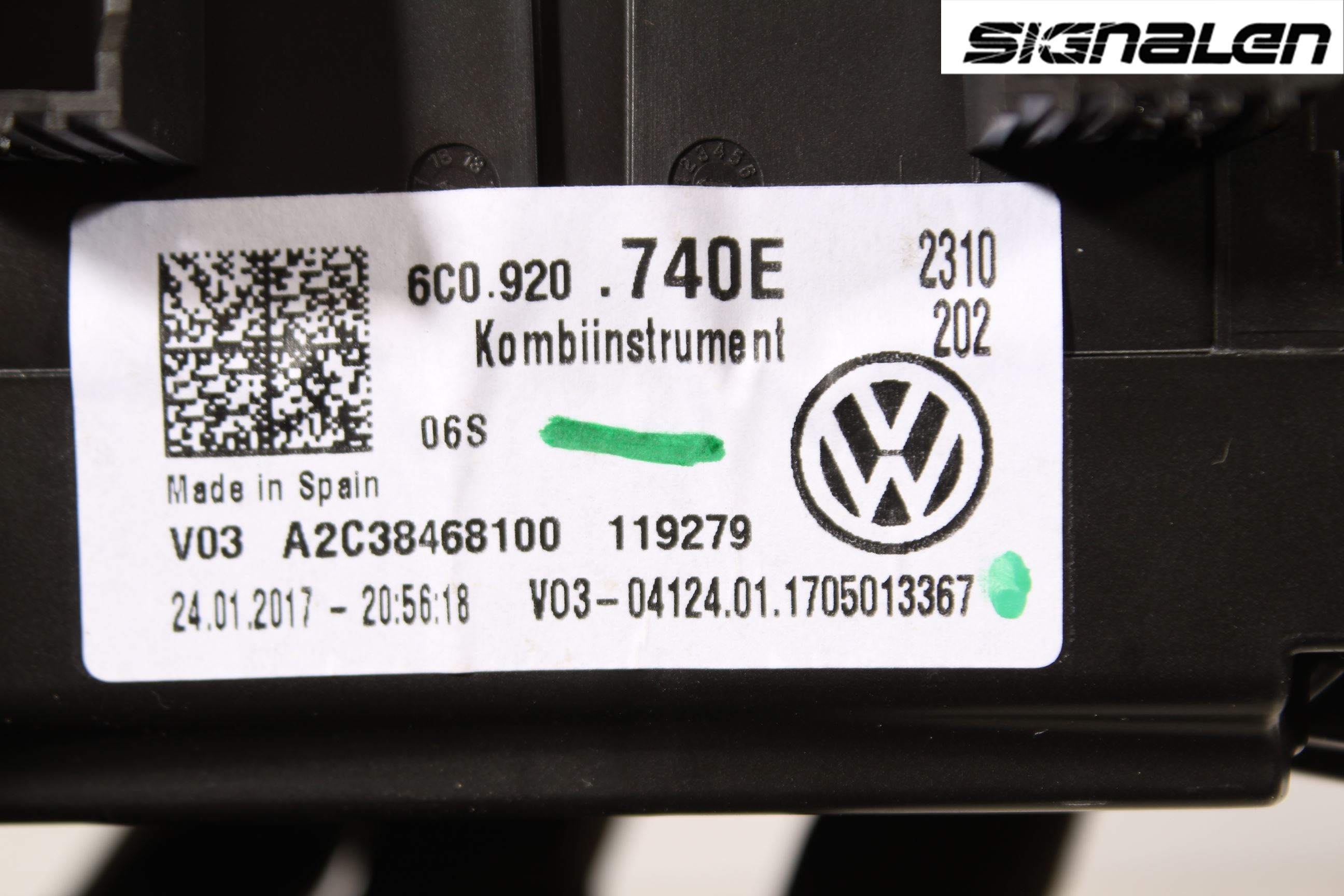 Volkswagen VW POLO 10-17 Instrument Komb