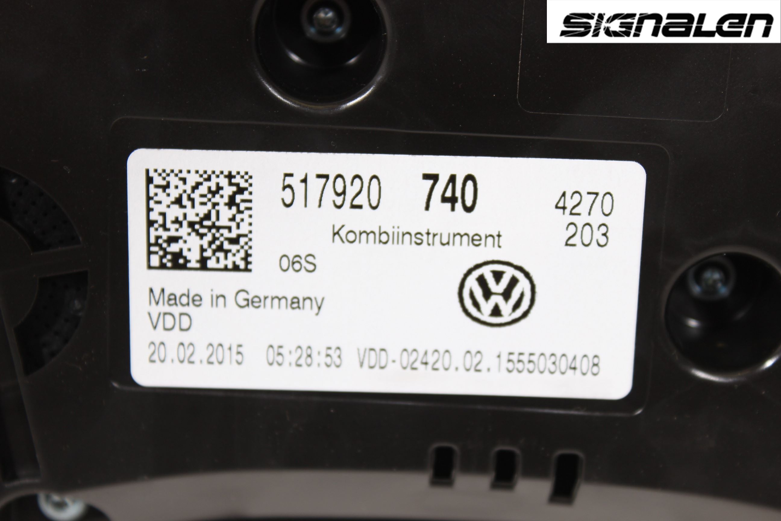 Volkswagen VW GOLF SPORTSVAN 15-20 Instrument Komb