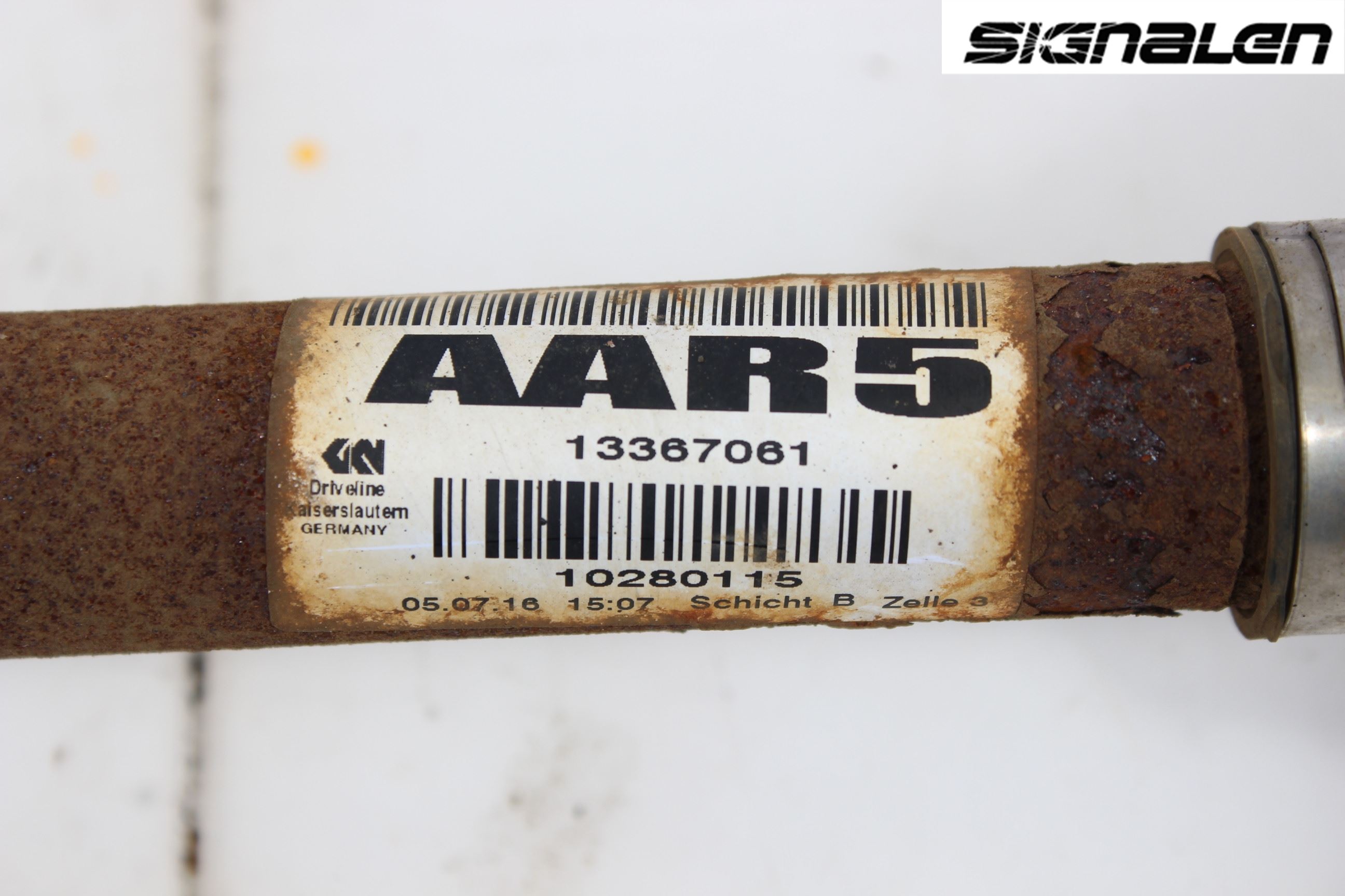 Opel ASTRA K 16-22 Drivaxel Fram Vänster