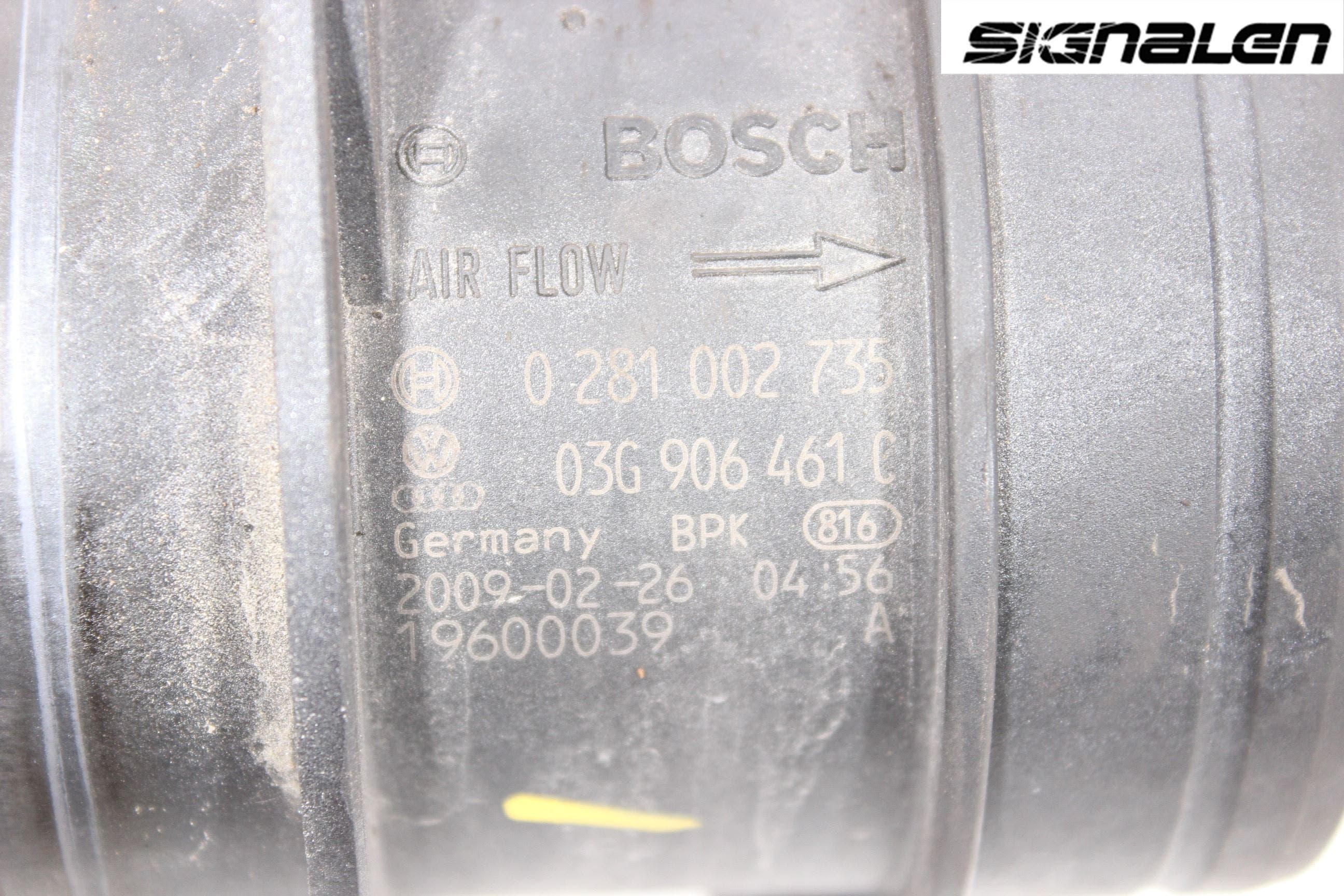 Seat EXEO Injluftmassamätare