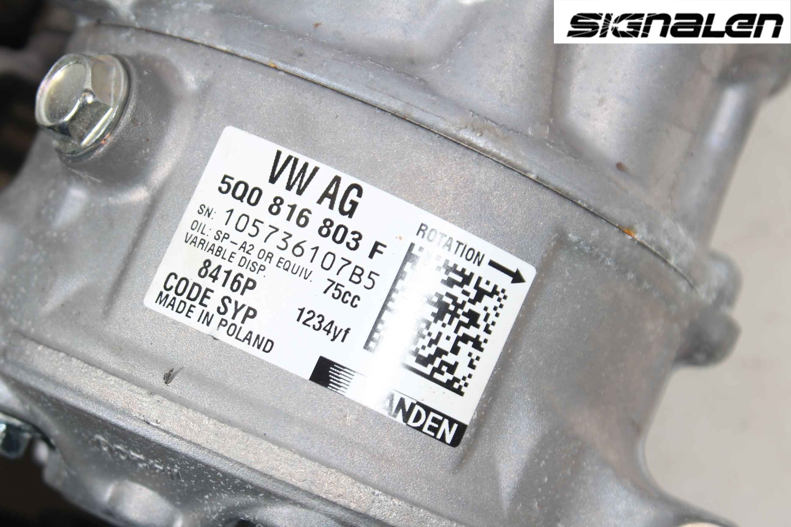 Volkswagen VW GOLF / E-GOLF VII 13-20 Ac Kompressor