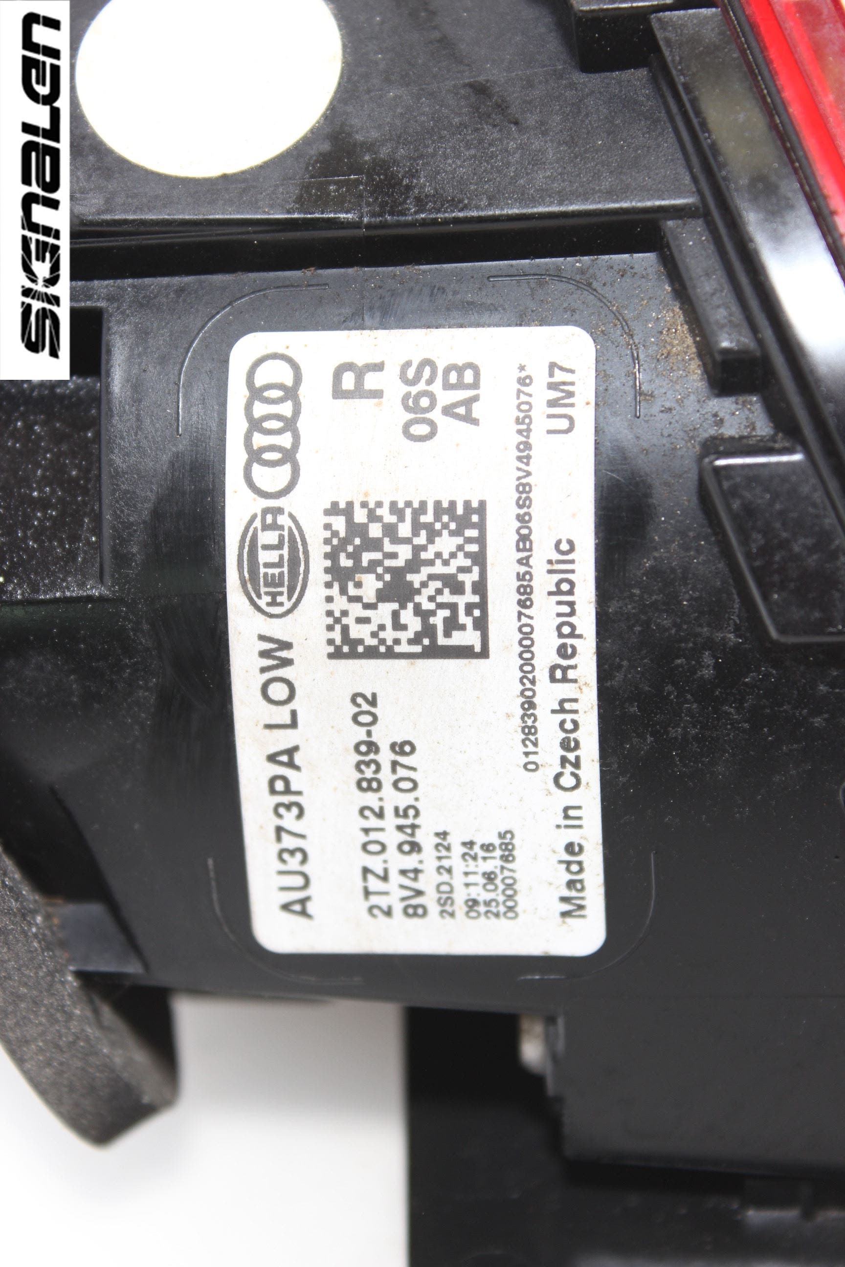 Audi A3/S3 8V 13-20 Bakljus Lucka Hö