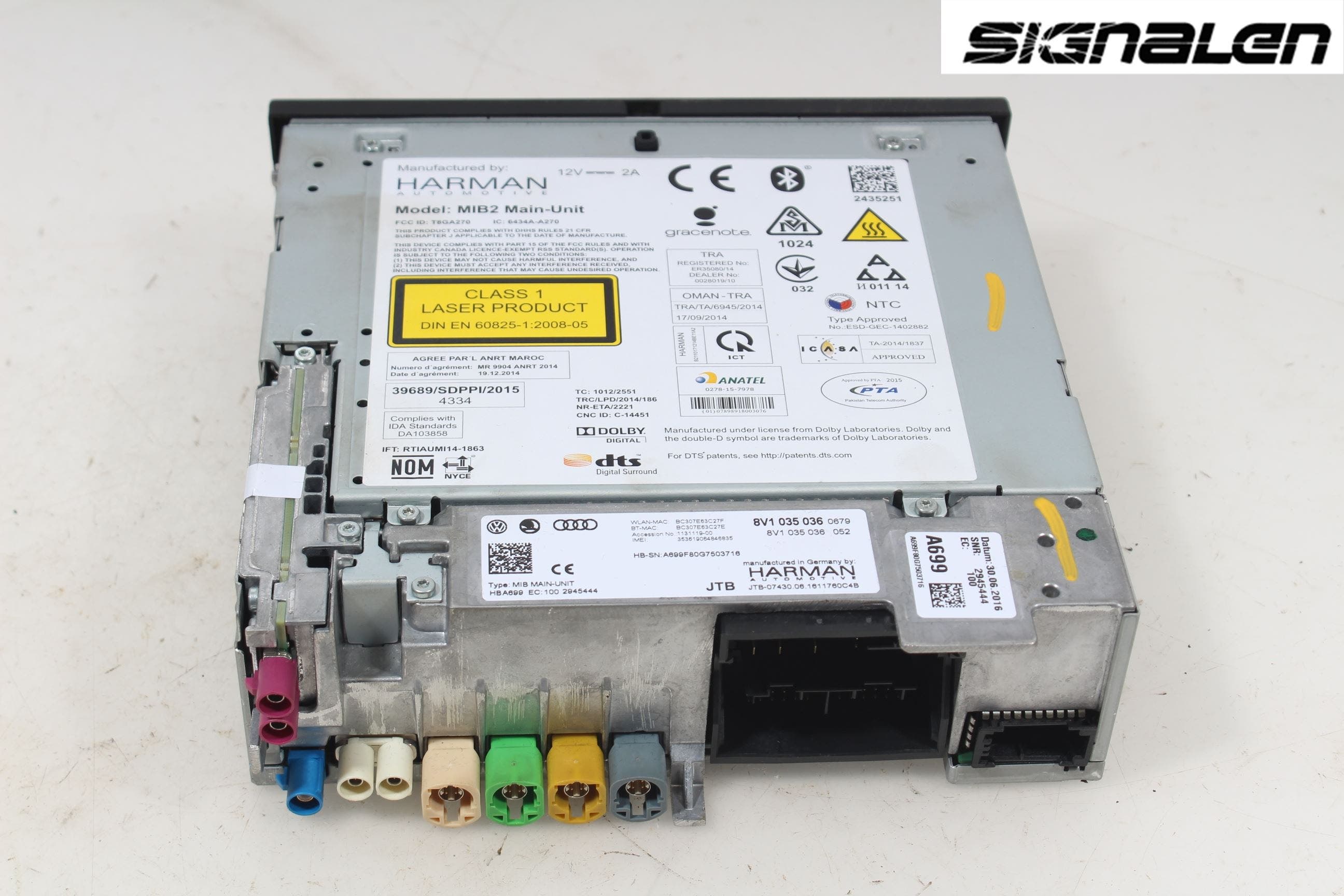 Audi A3/S3 8V 13-20 Radio