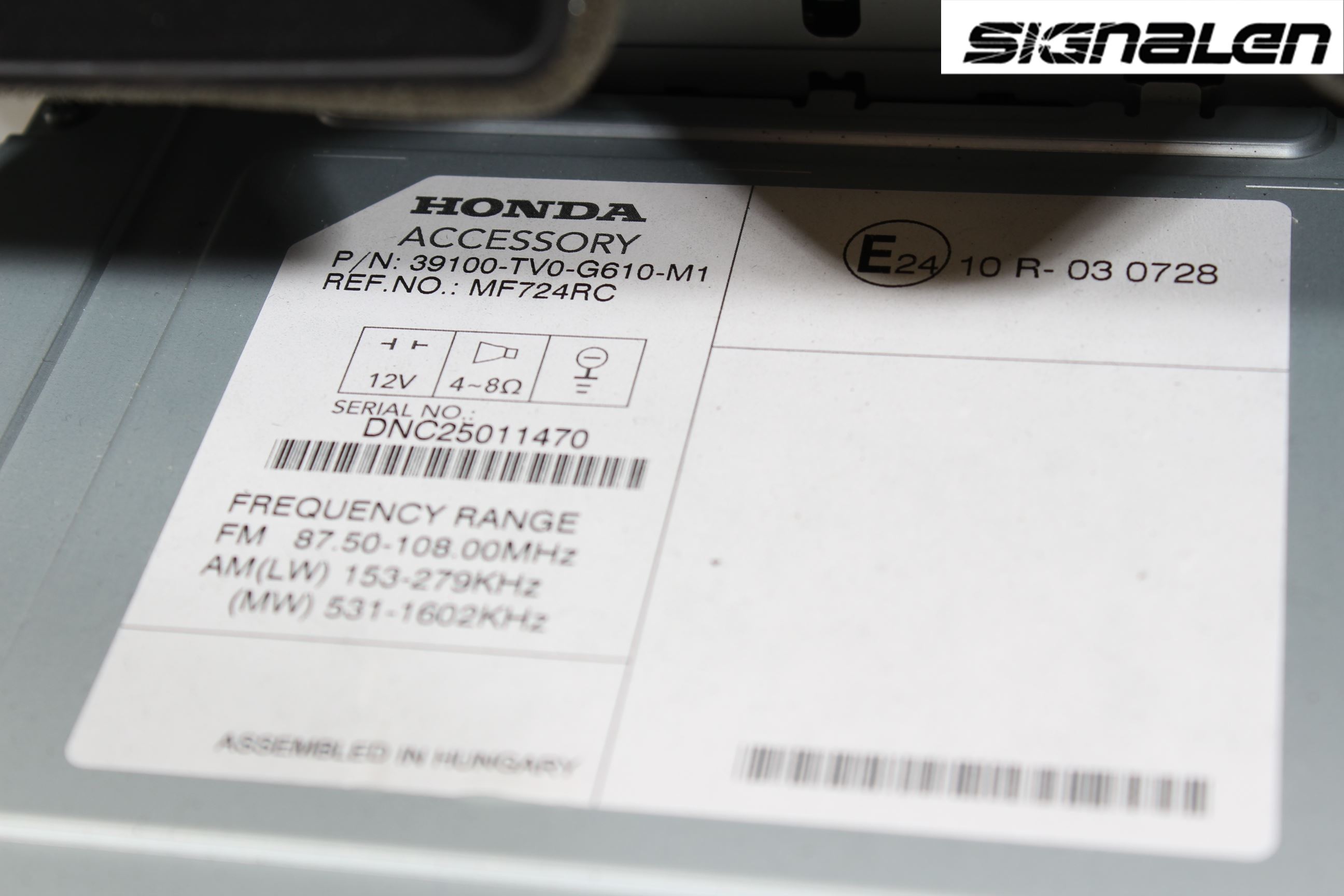 Honda CIVIC 12-16 Radio