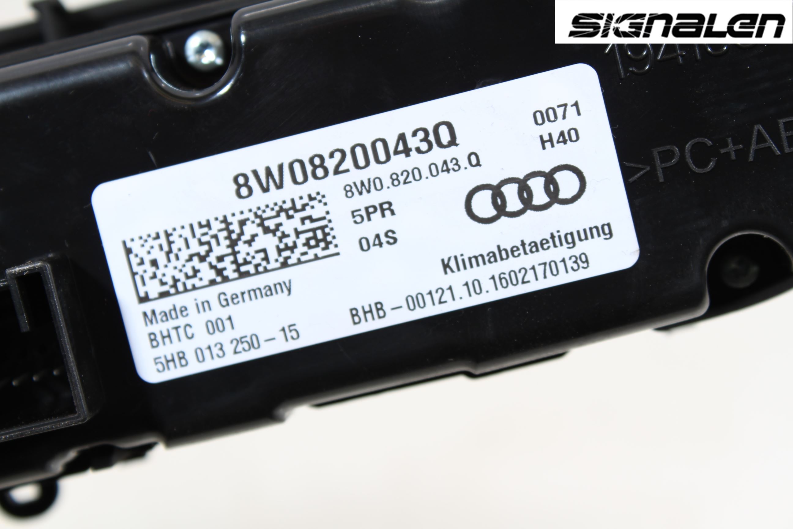 Audi A4/S4 B9 16-19 Ac Styrenhet Ac Manöveren