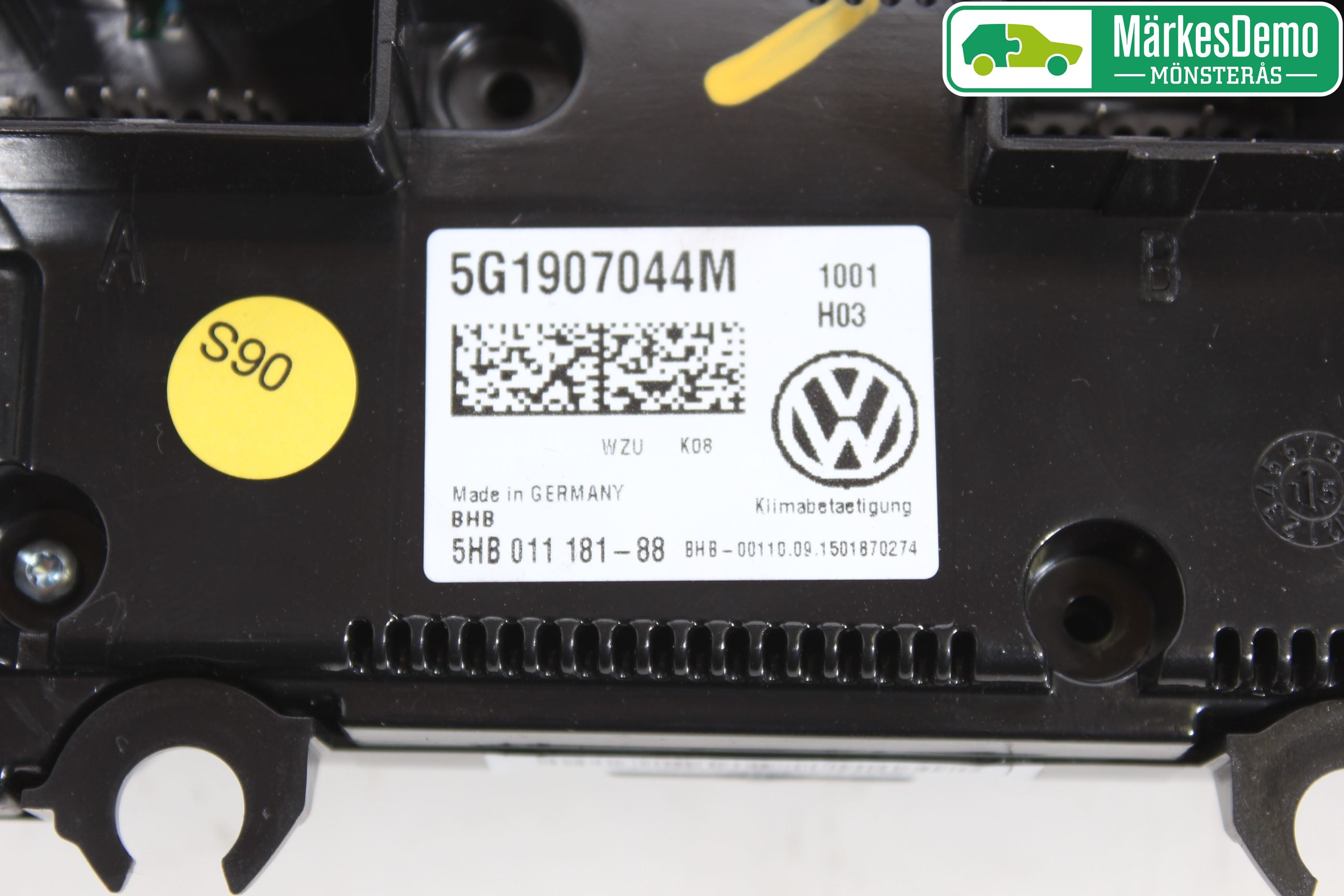 Volkswagen VW GOLF / E-GOLF VII 13-20 Ac Styrenhet Ac Manöveren