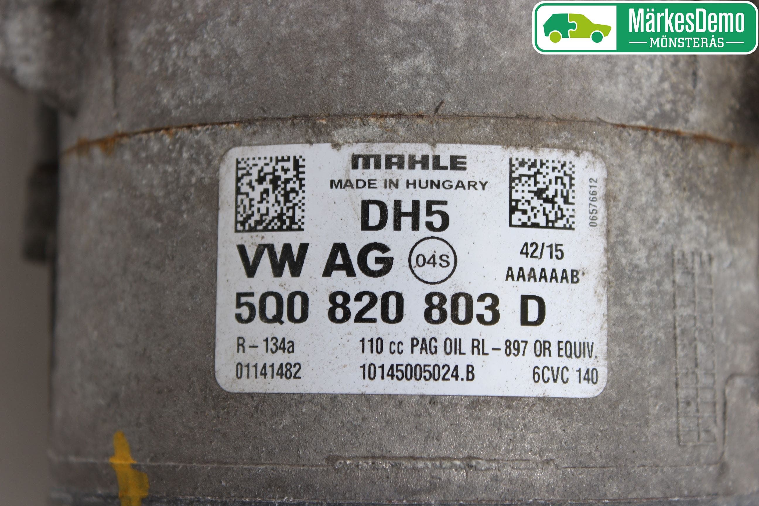 Volkswagen VW GOLF / E-GOLF VII 13-20 Ac Kompressor