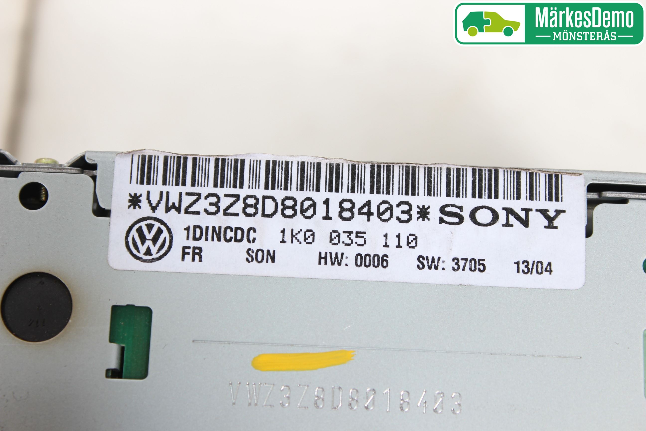 Volkswagen VW GOLF V 04-09 Radio