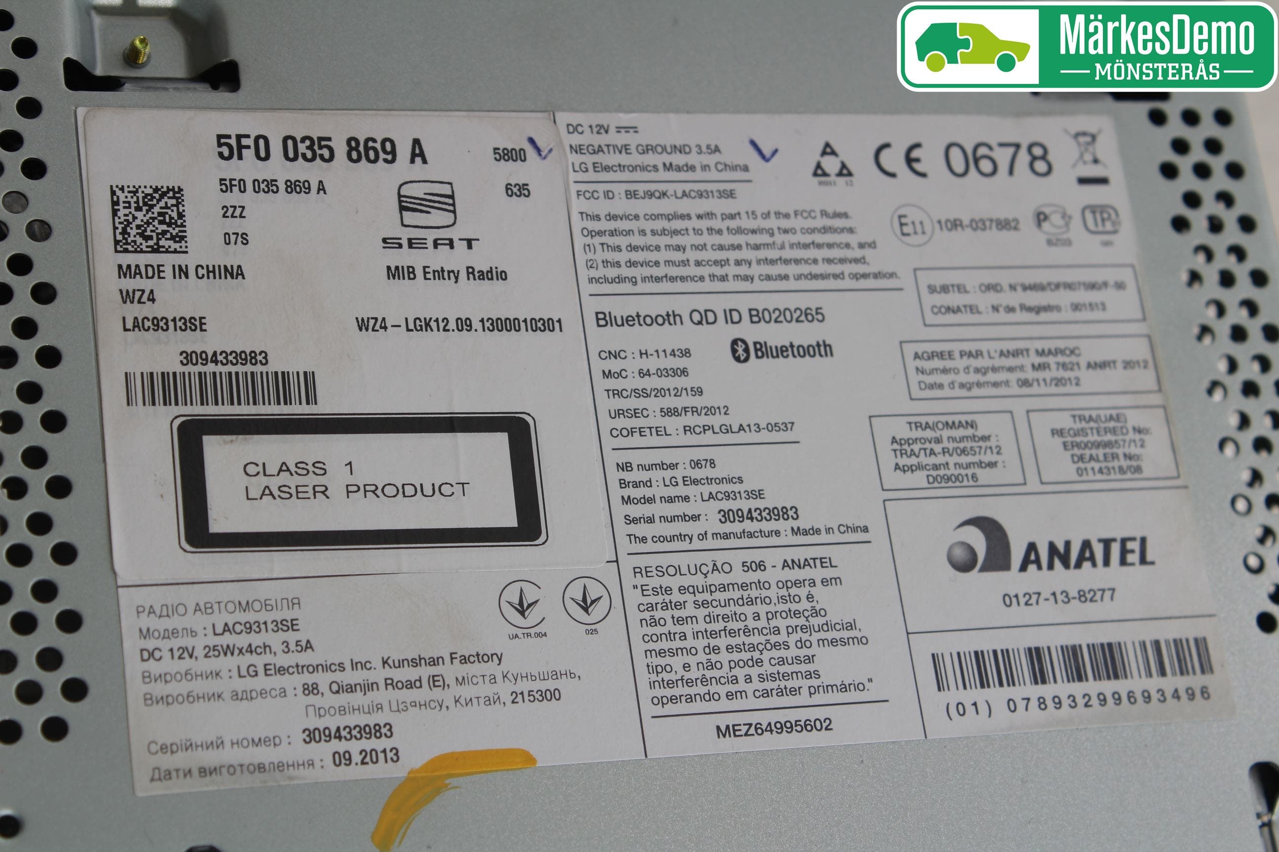 Seat LEON 13-20 Radio