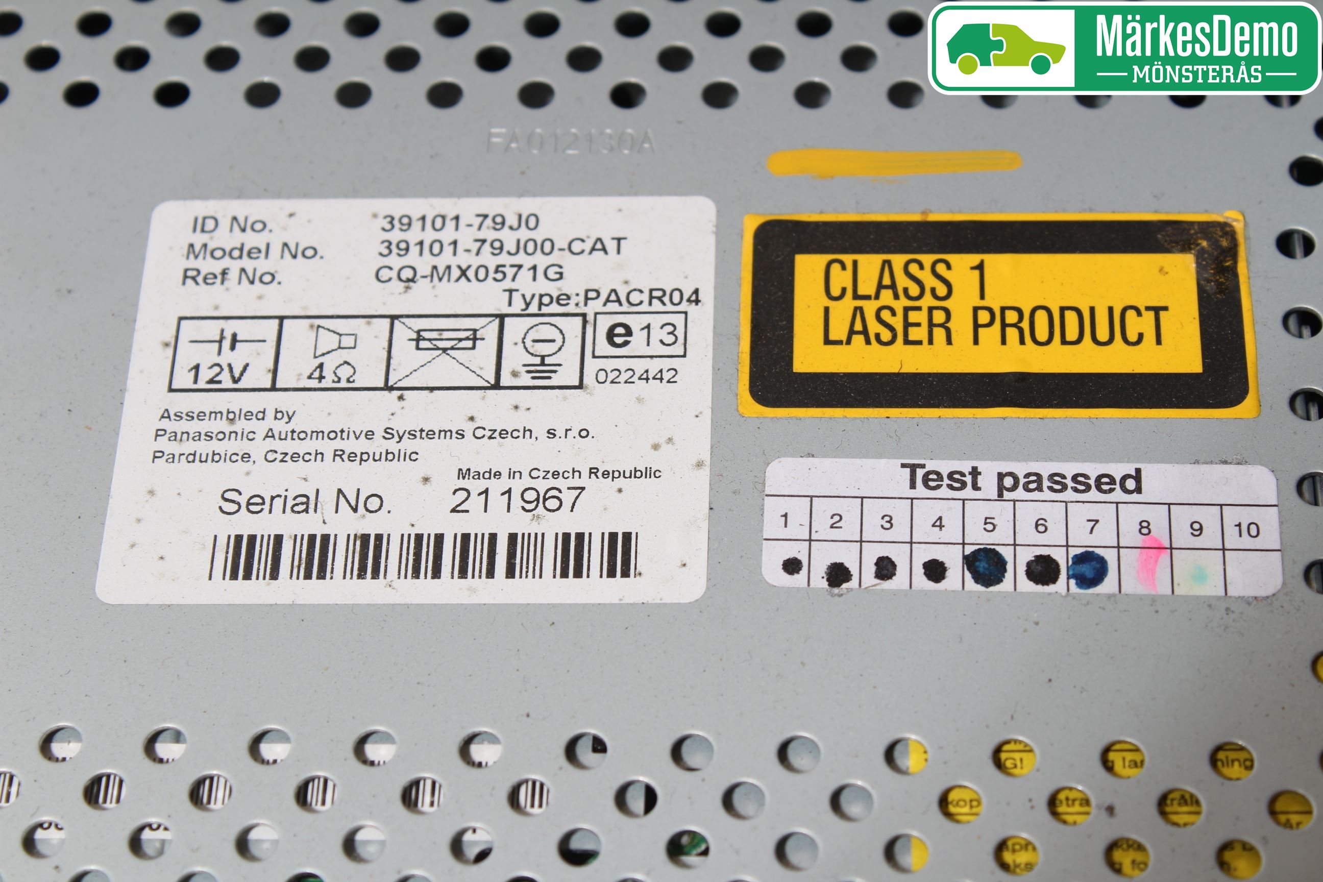 Suzuki SX4 06-09 Radio