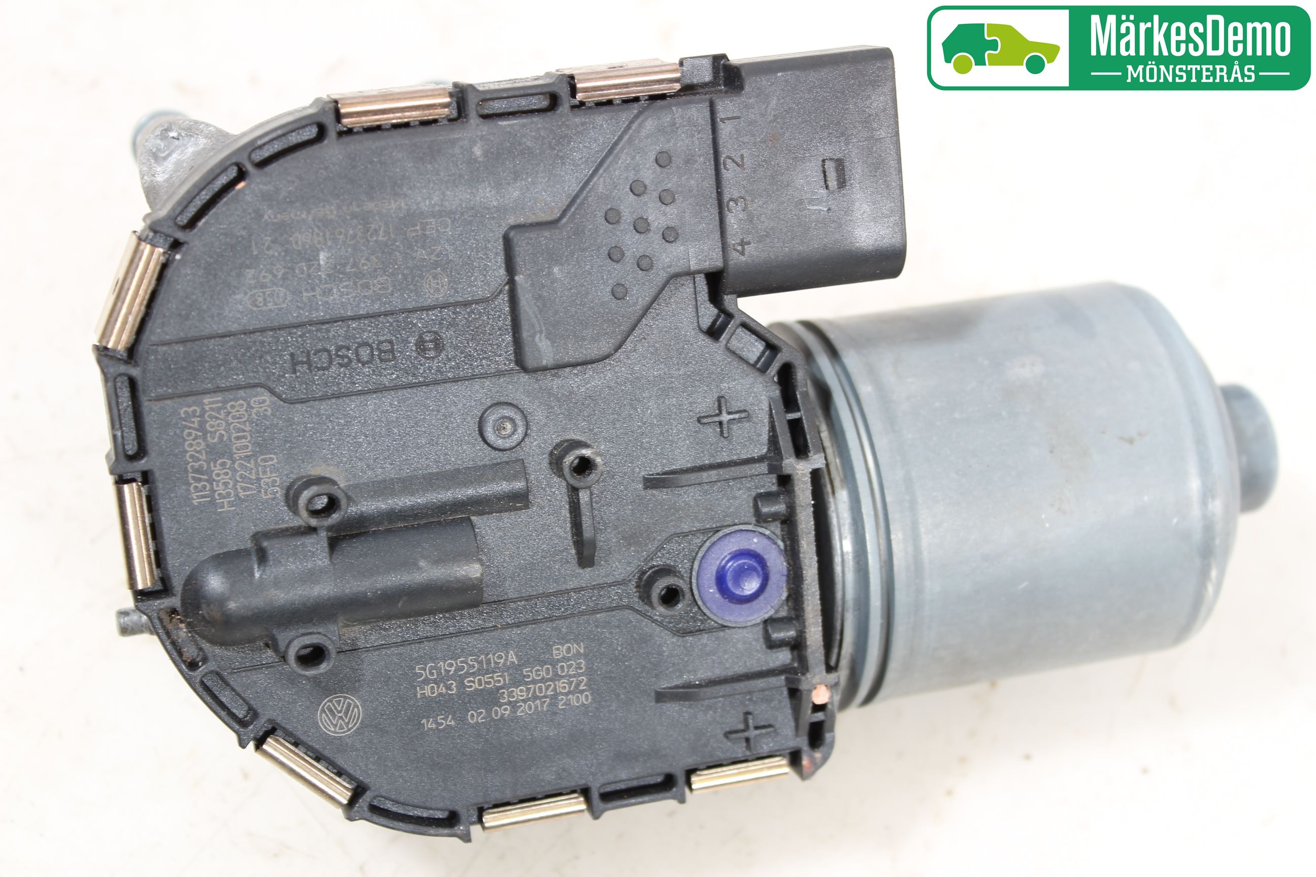 Volkswagen VW GOLF / E-GOLF VII 13-20 Torkarmotor Vindruta
