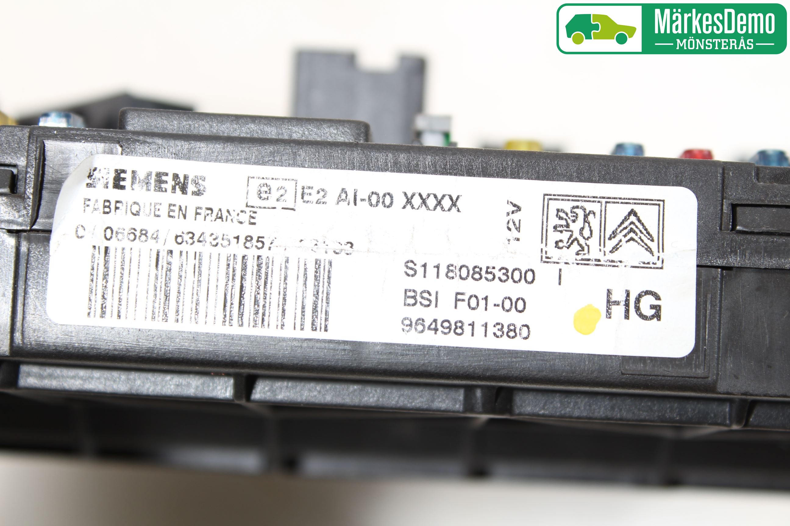 Citroen C3 -04 Säkringsdosa-Elcentral