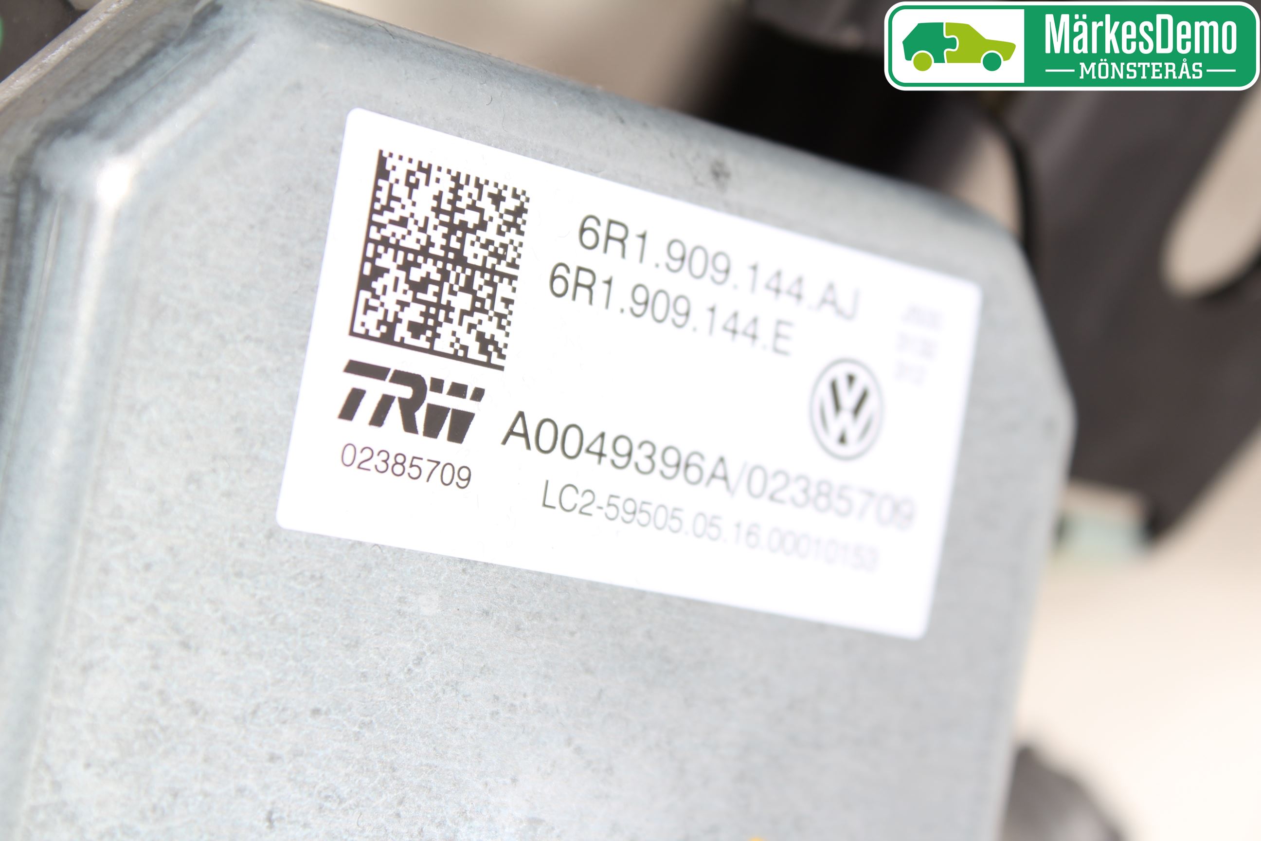 Volkswagen VW UP! / E-UP! Rattaxelagg Med Inb Servo