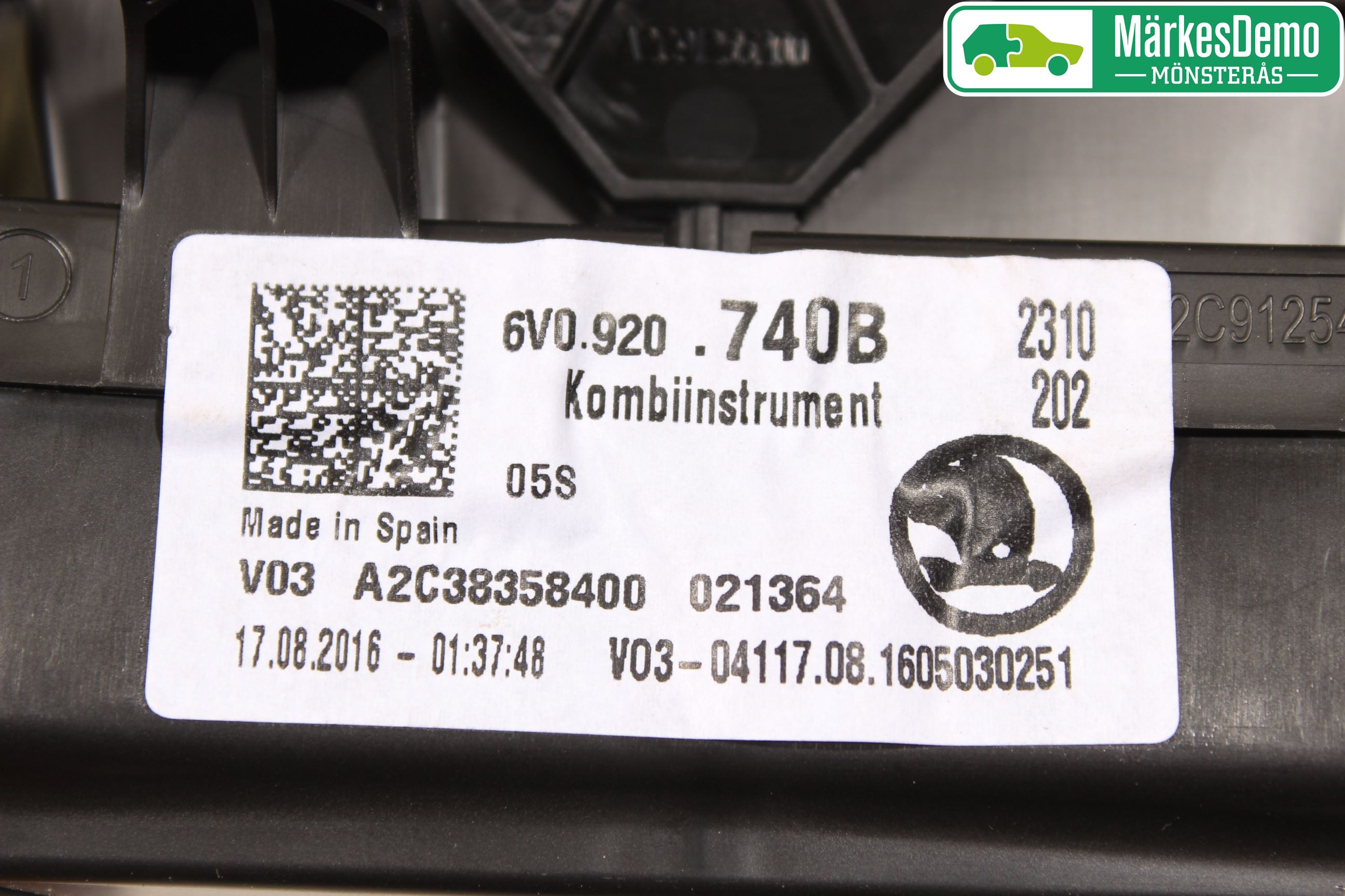 Skoda FABIA 15-21 Instrument Komb