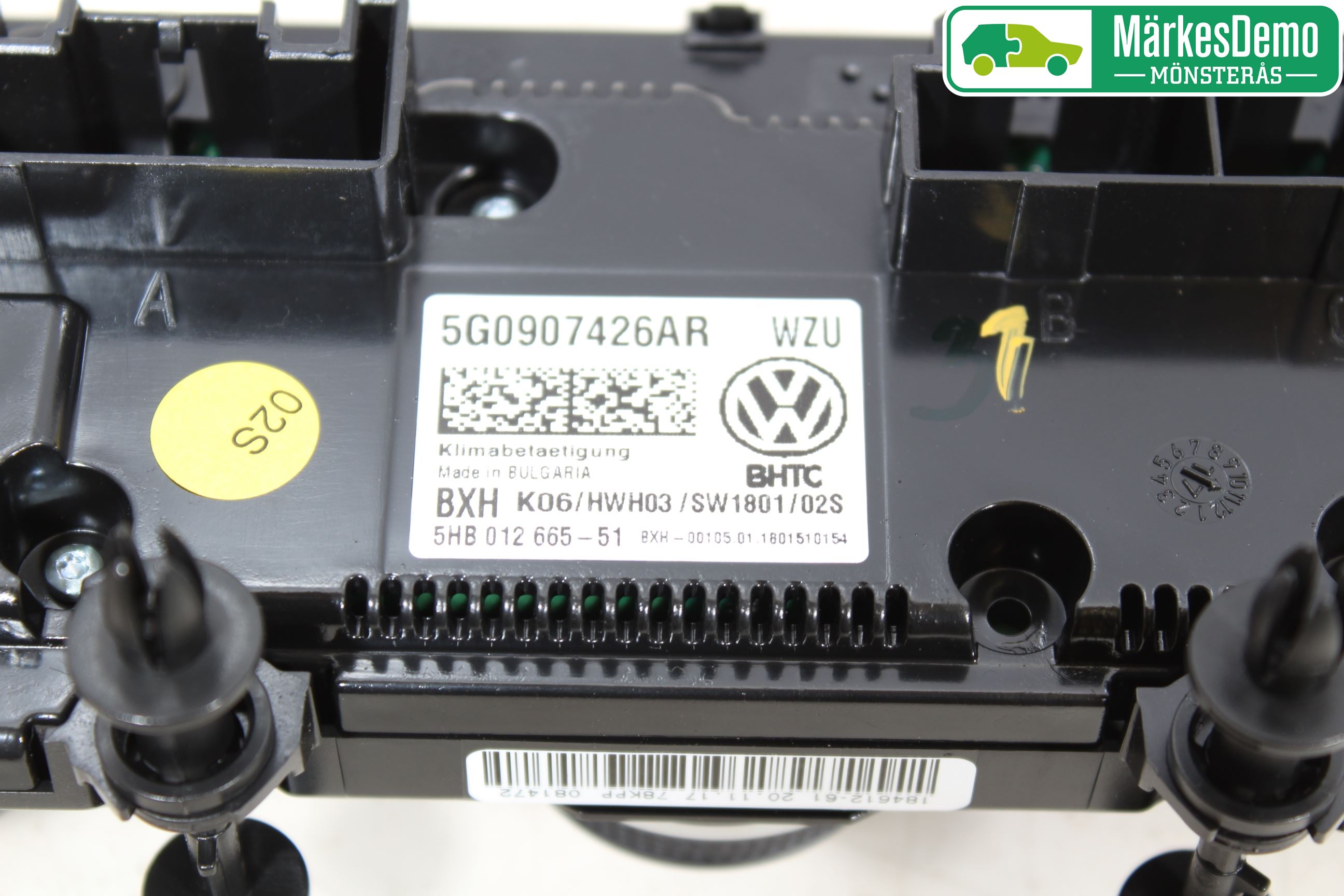 Volkswagen VW GOLF / E-GOLF VII 13-20 Ac Styrenhet Ac Manöveren