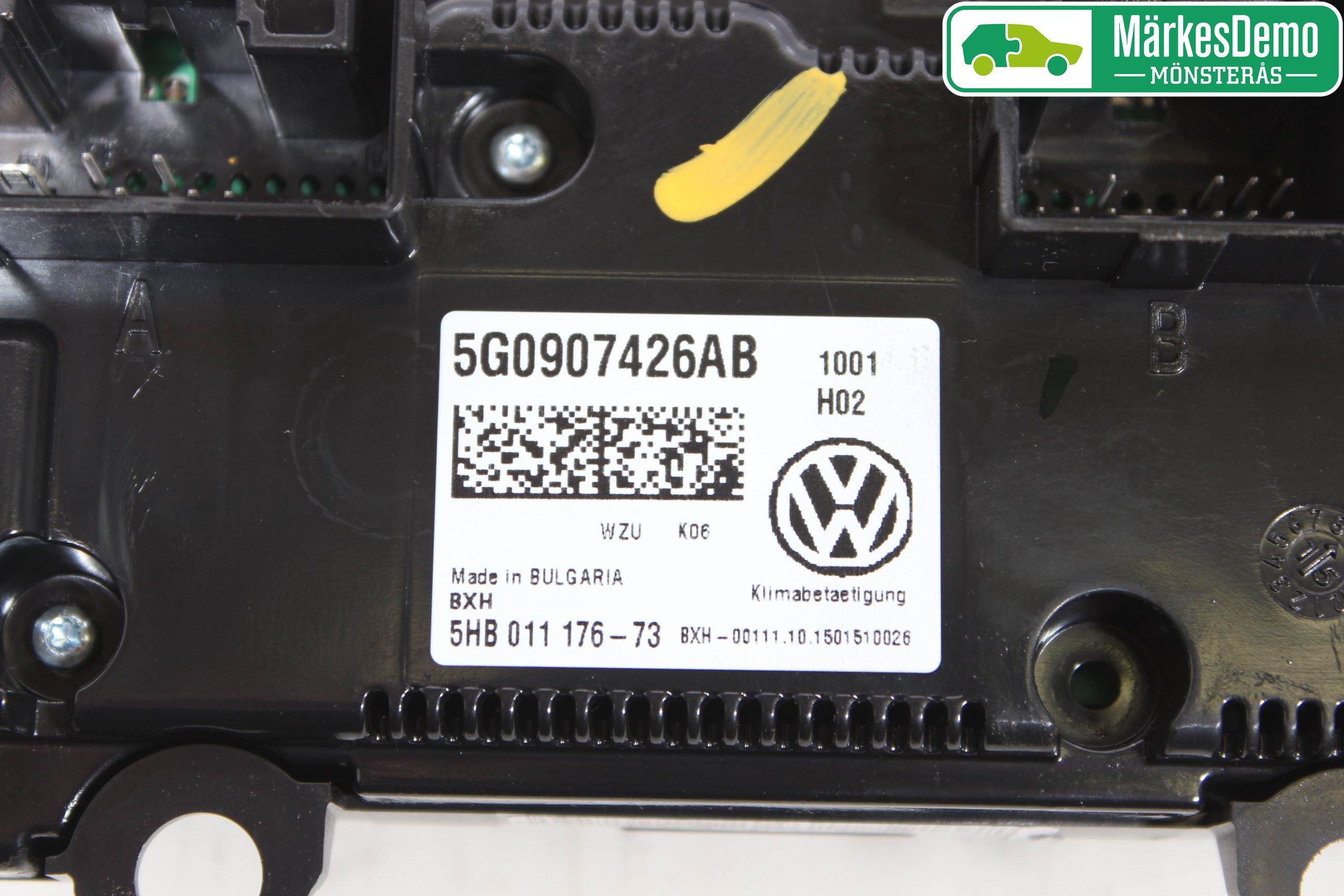 Volkswagen VW GOLF / E-GOLF VII 13-20 Ac Styrenhet Ac Manöveren