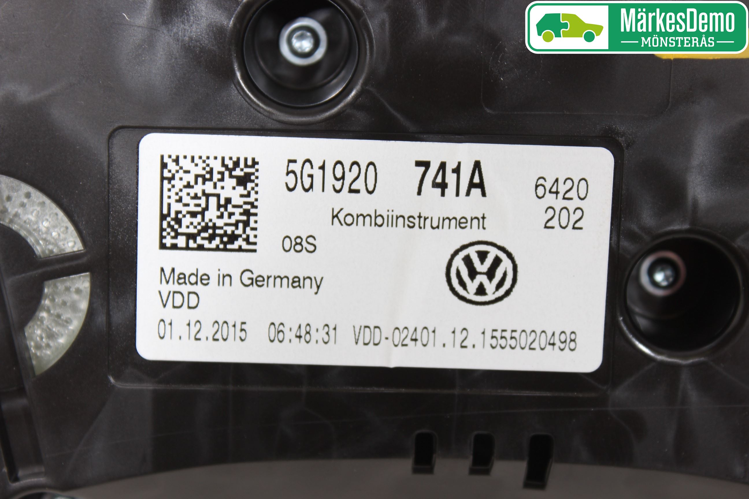 Volkswagen VW GOLF / E-GOLF VII 13-20 Instrument Komb