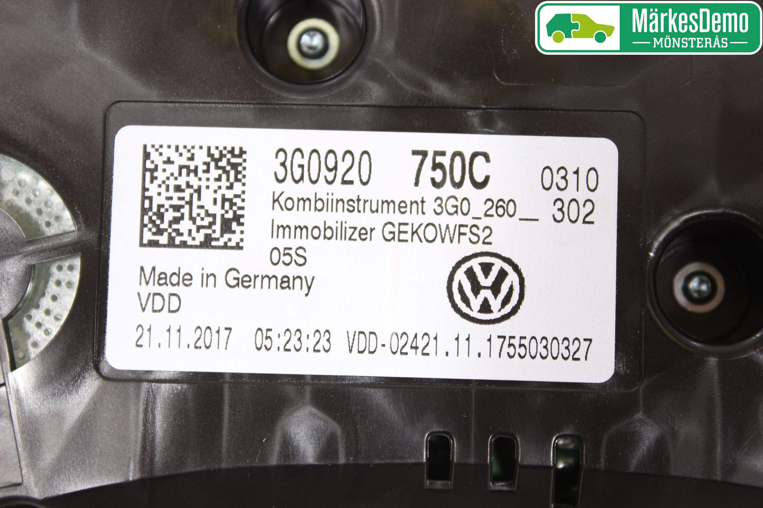 Volkswagen VW PASSAT 15-19 Instrument Komb