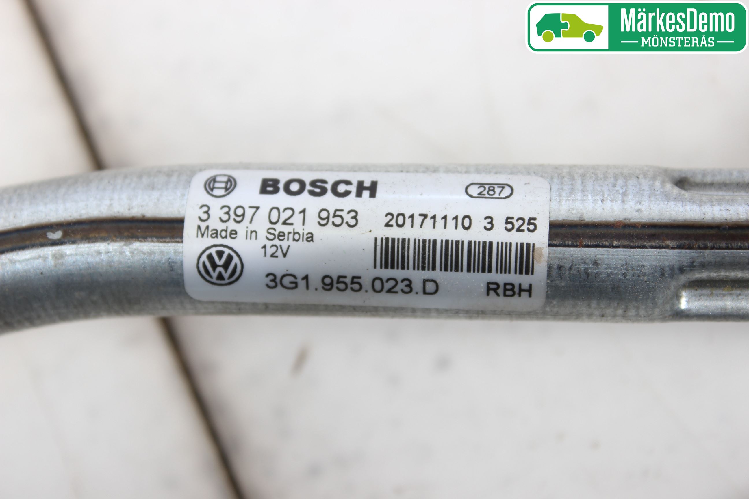 Volkswagen VW PASSAT 15-19 Torkarmekanism Vindruta