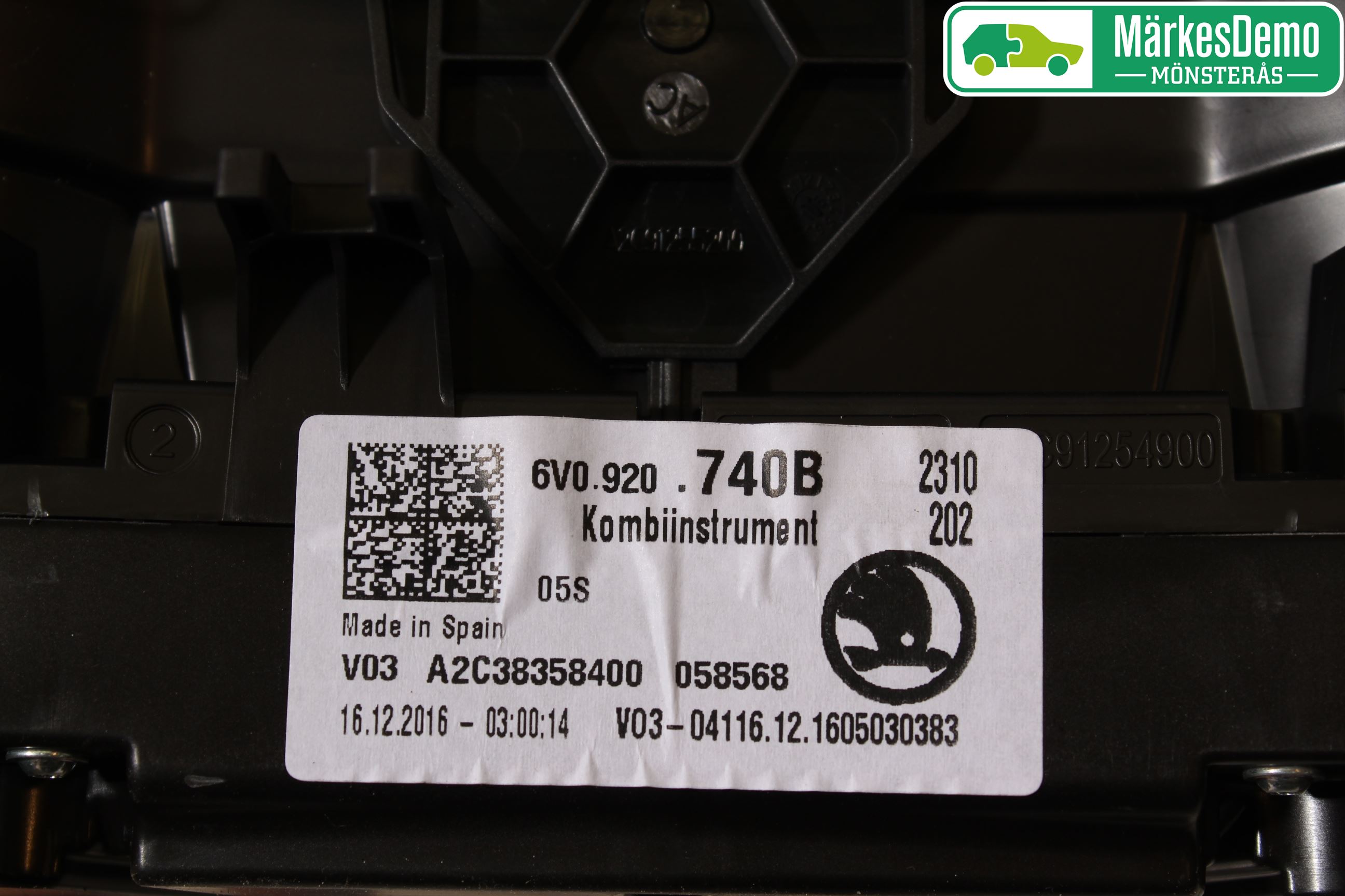 Skoda FABIA 15-21 Instrument Komb