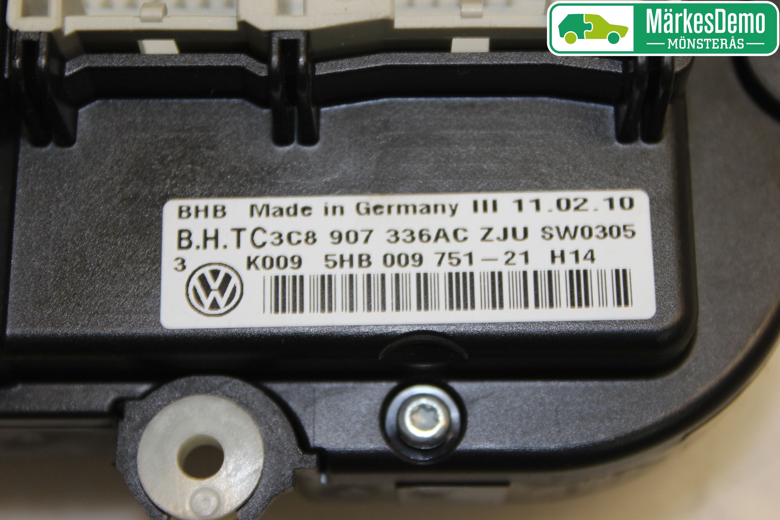 Volkswagen VW GOLF VI 09-13 Ac Styrenhet Ac Manöveren