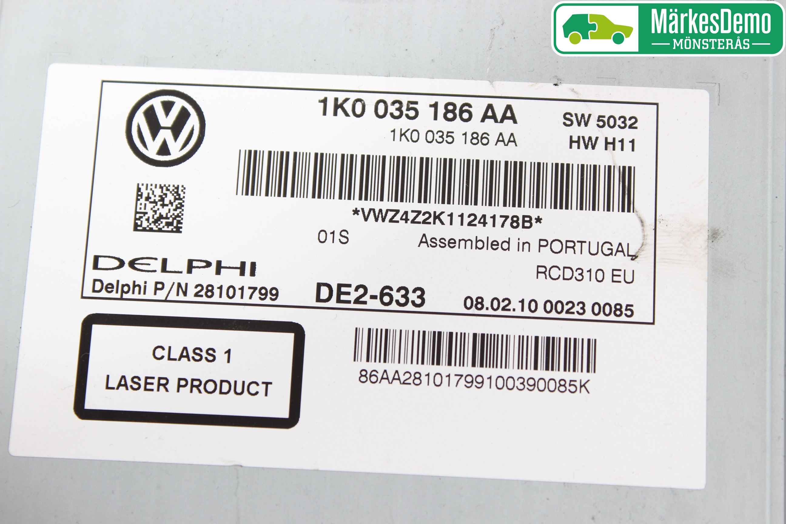 Volkswagen VW GOLF VI 09-13 Radio