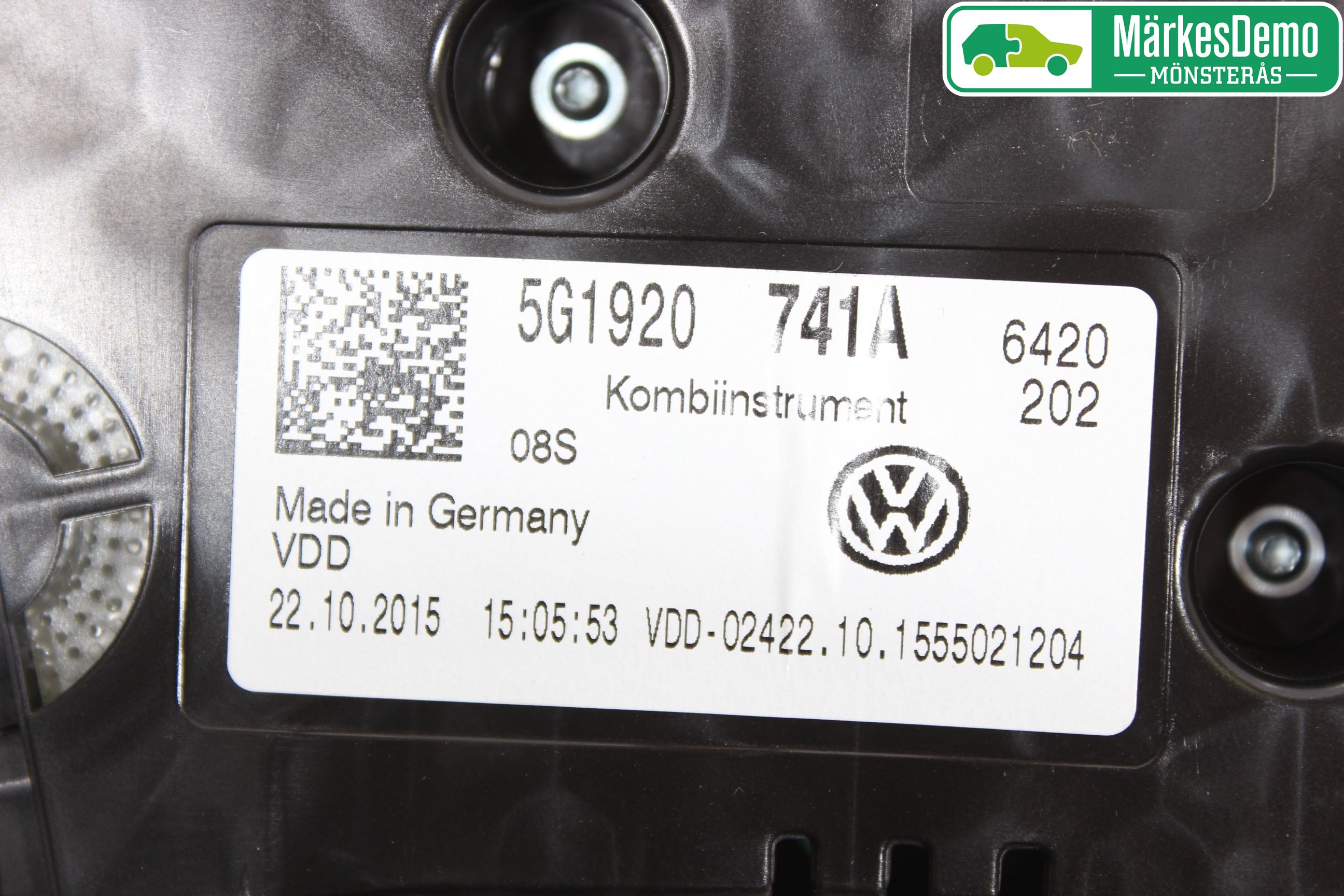 Volkswagen VW GOLF / E-GOLF VII 13-20 Instrument Komb