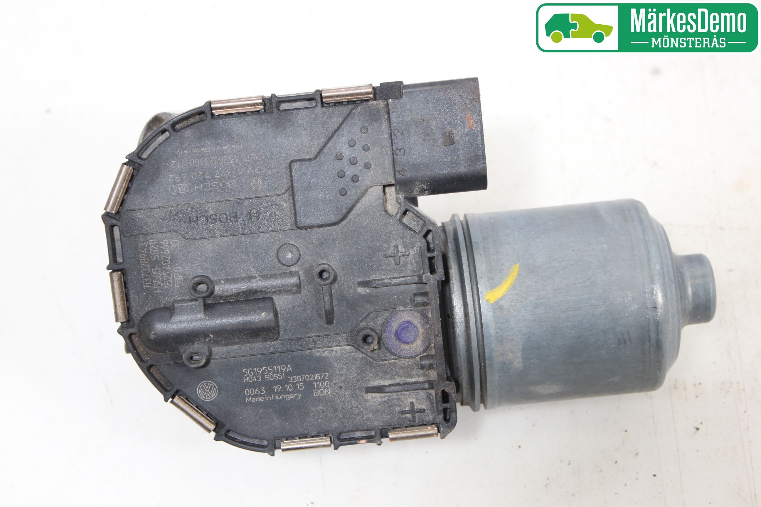 Volkswagen VW GOLF / E-GOLF VII 13-20 Torkarmotor Vindruta