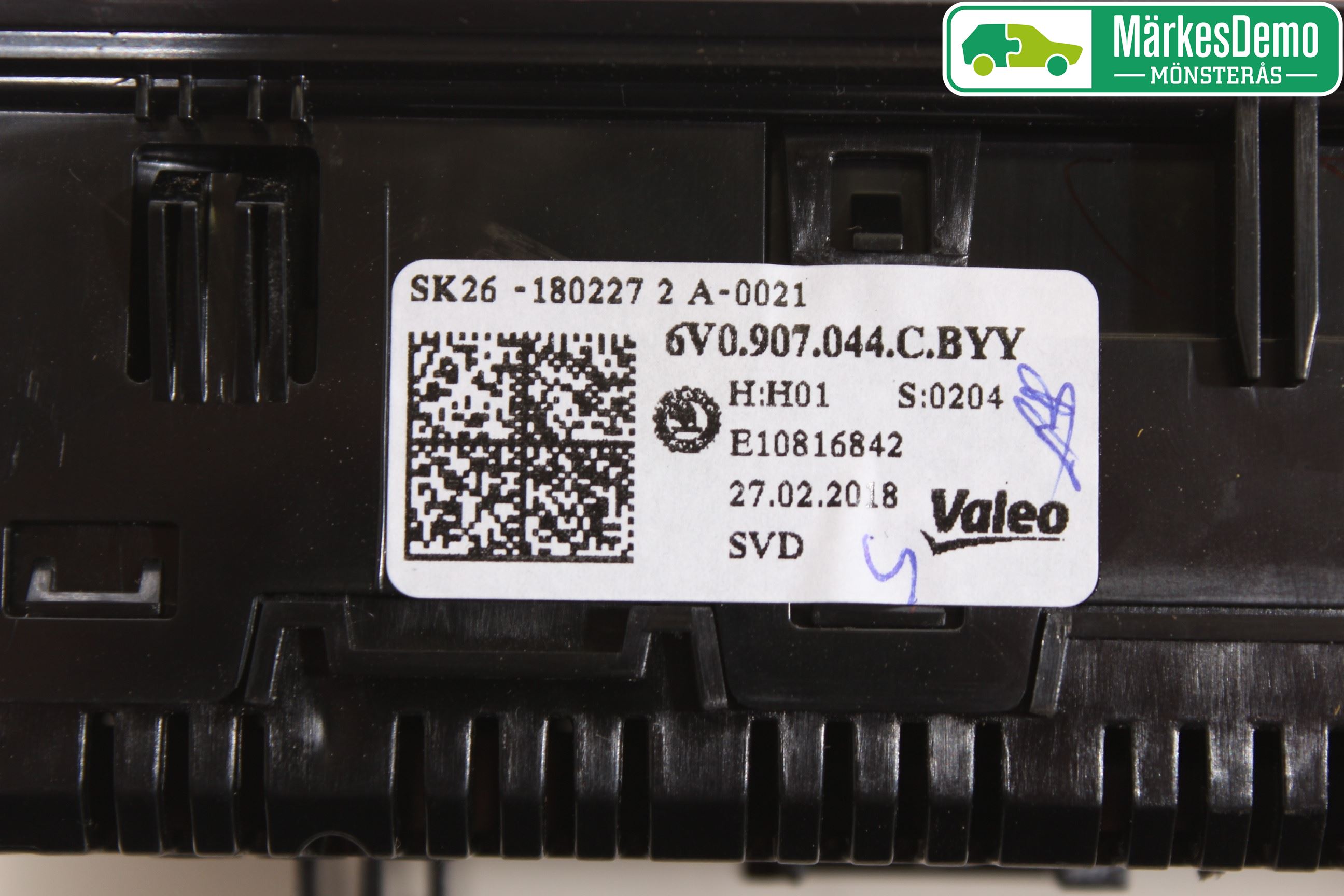 Skoda FABIA 15-21 Ac Styrenhet Ac Manöveren