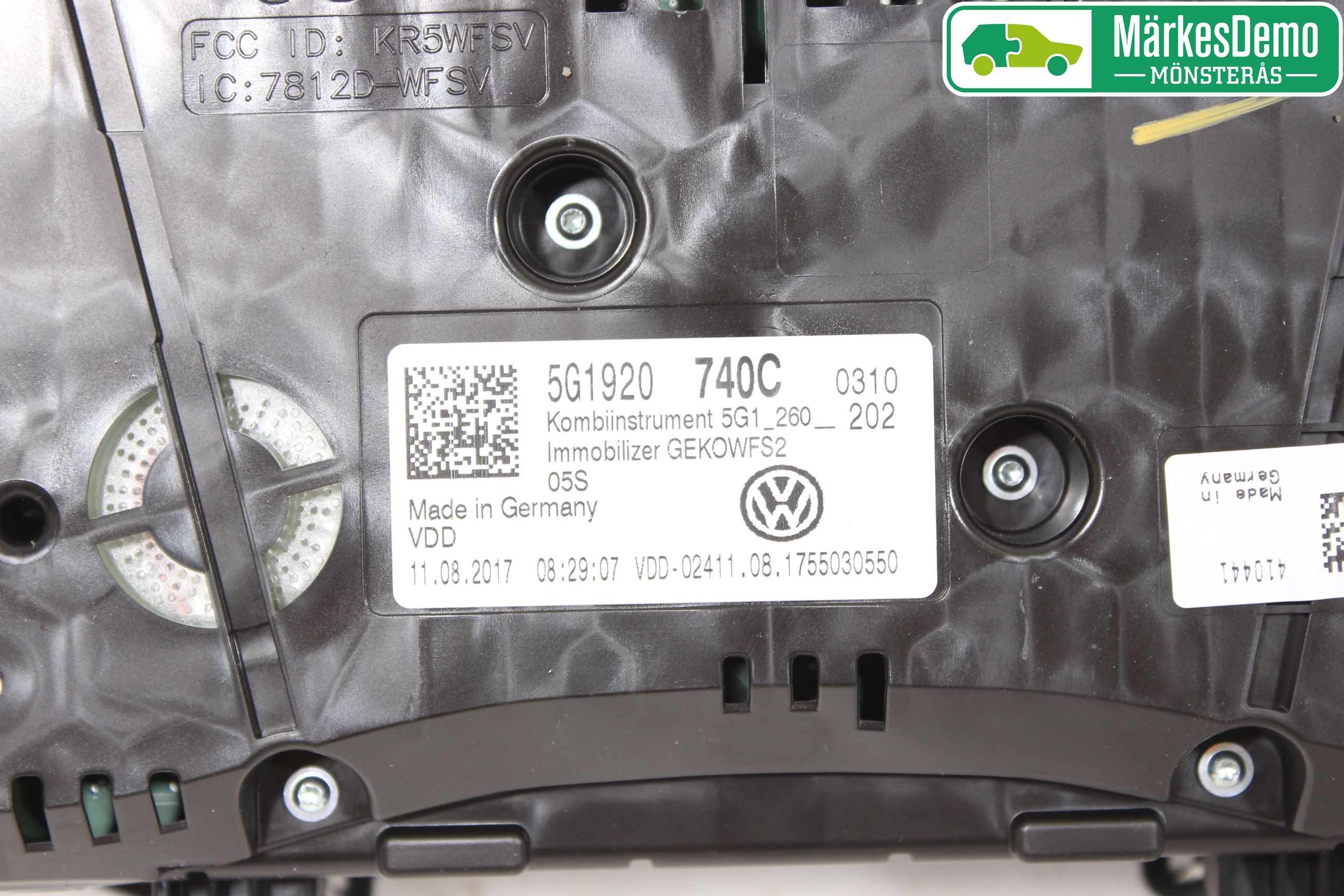 Volkswagen VW GOLF / E-GOLF VII 13-20 Instrument Komb