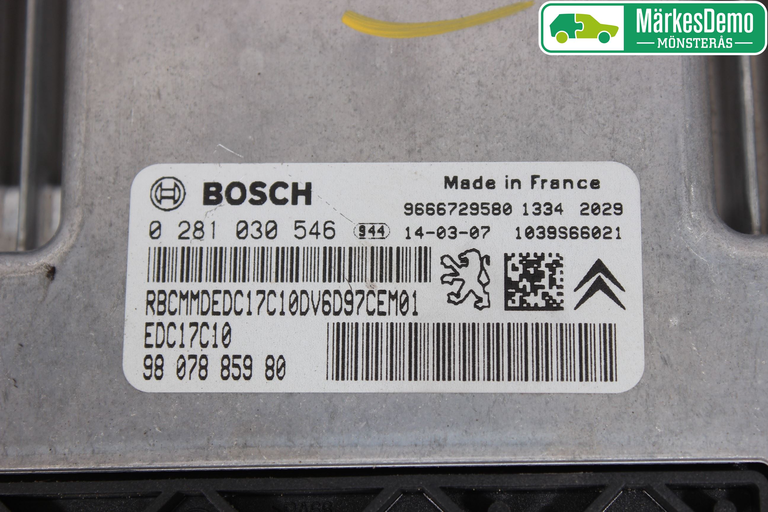 Peugeot PARTNER 08-15 Styrenhet Insprut Bensin