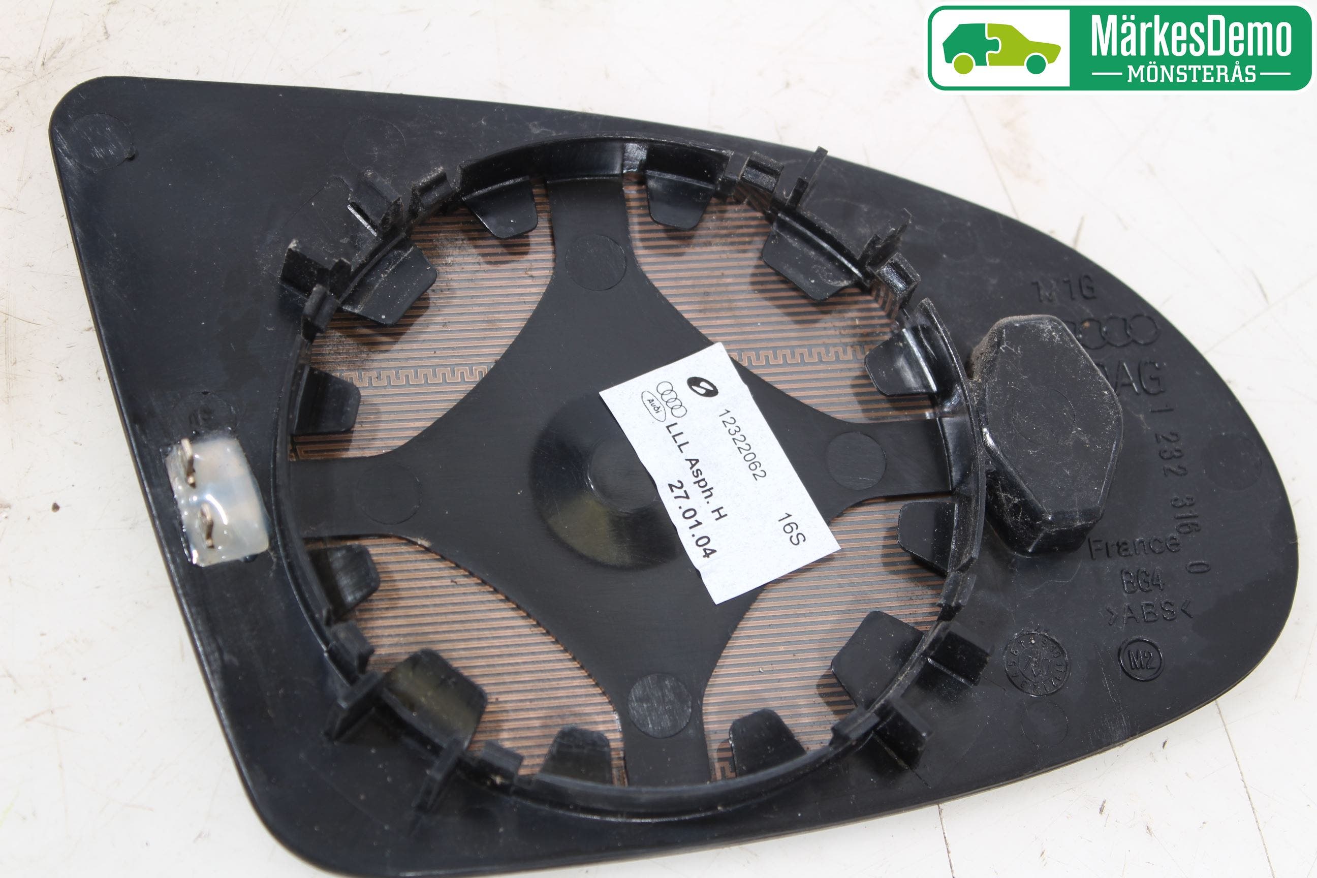 Audi A2 Spegelglas Vä