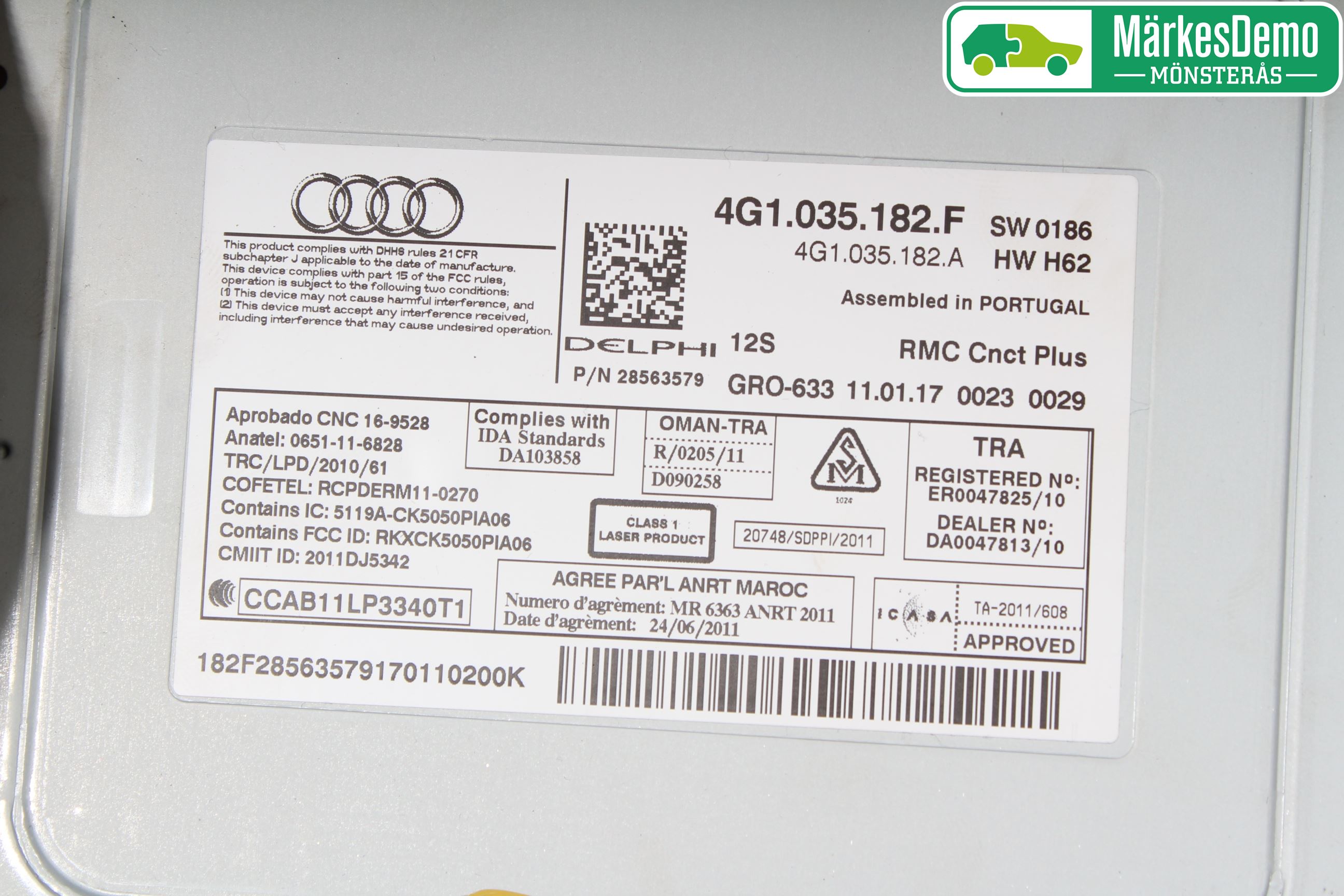 Audi A6/S6 4G 11-18 Radio